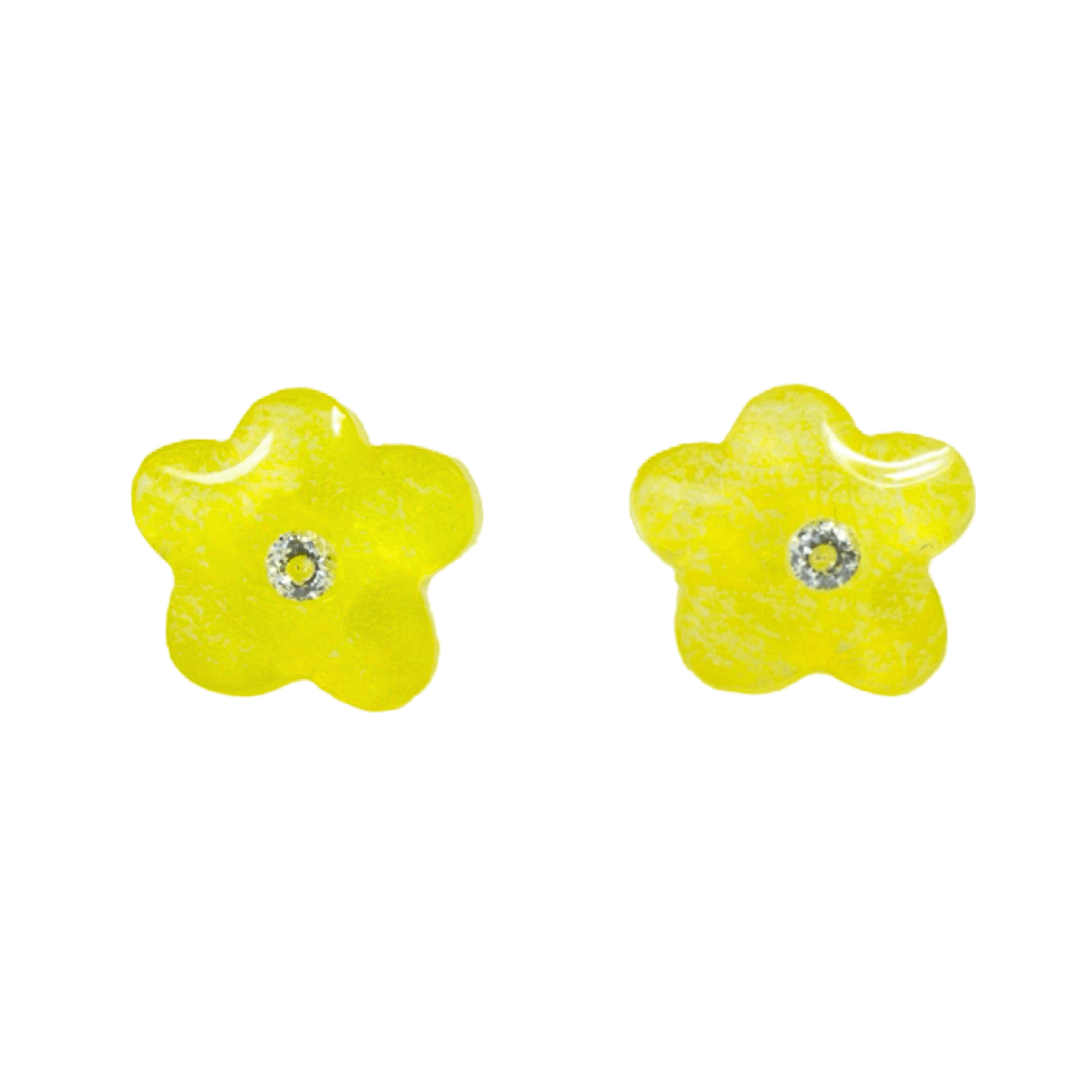 Flower Gem Garden Studs - Daffodil