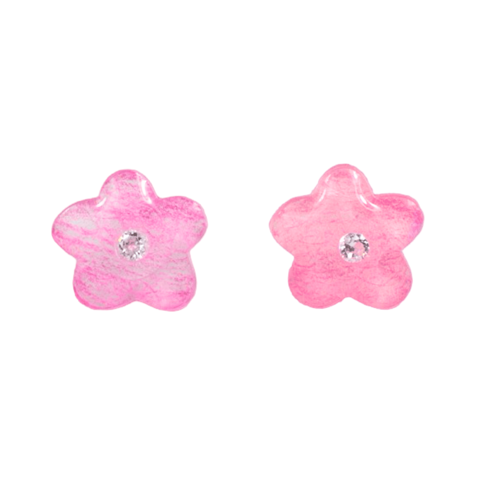 Flower Gem Garden Studs - Pink Blossom