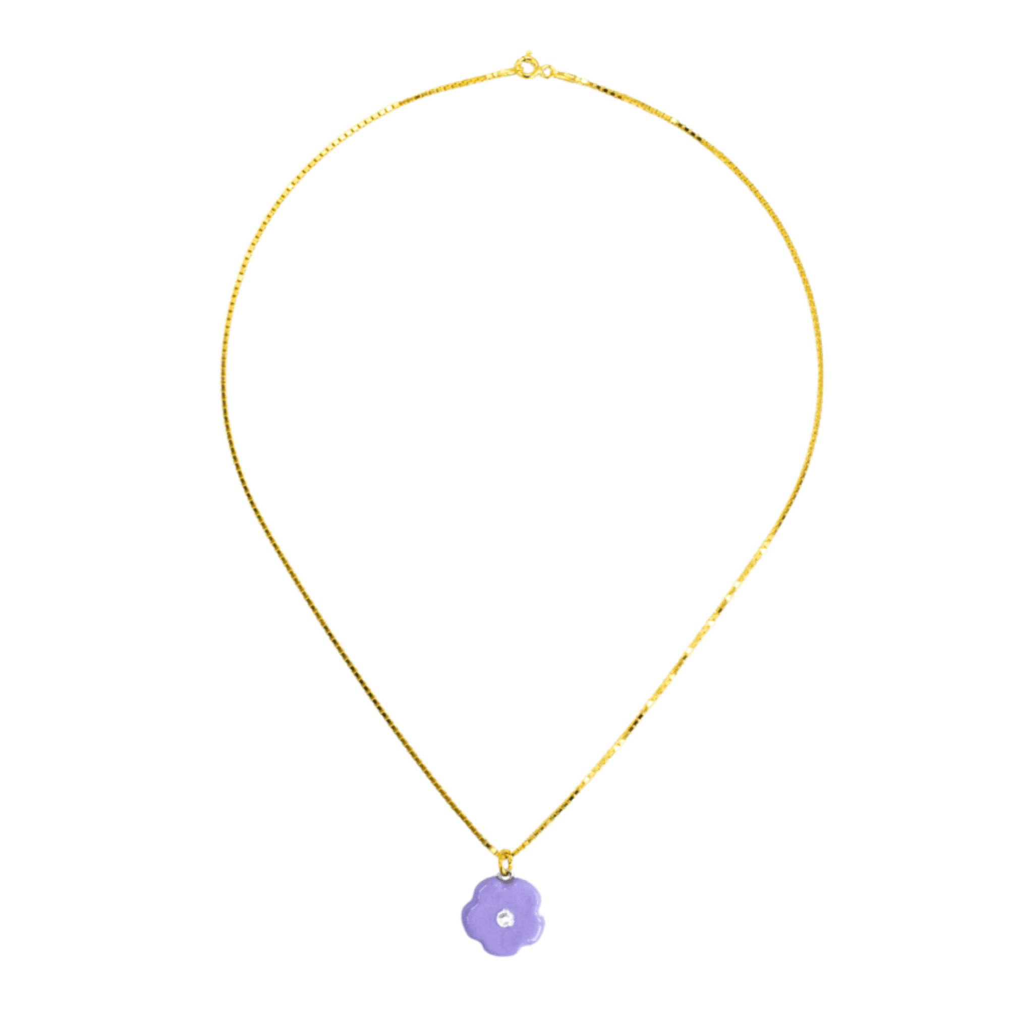 Flower Pop Necklace - Baby Ube