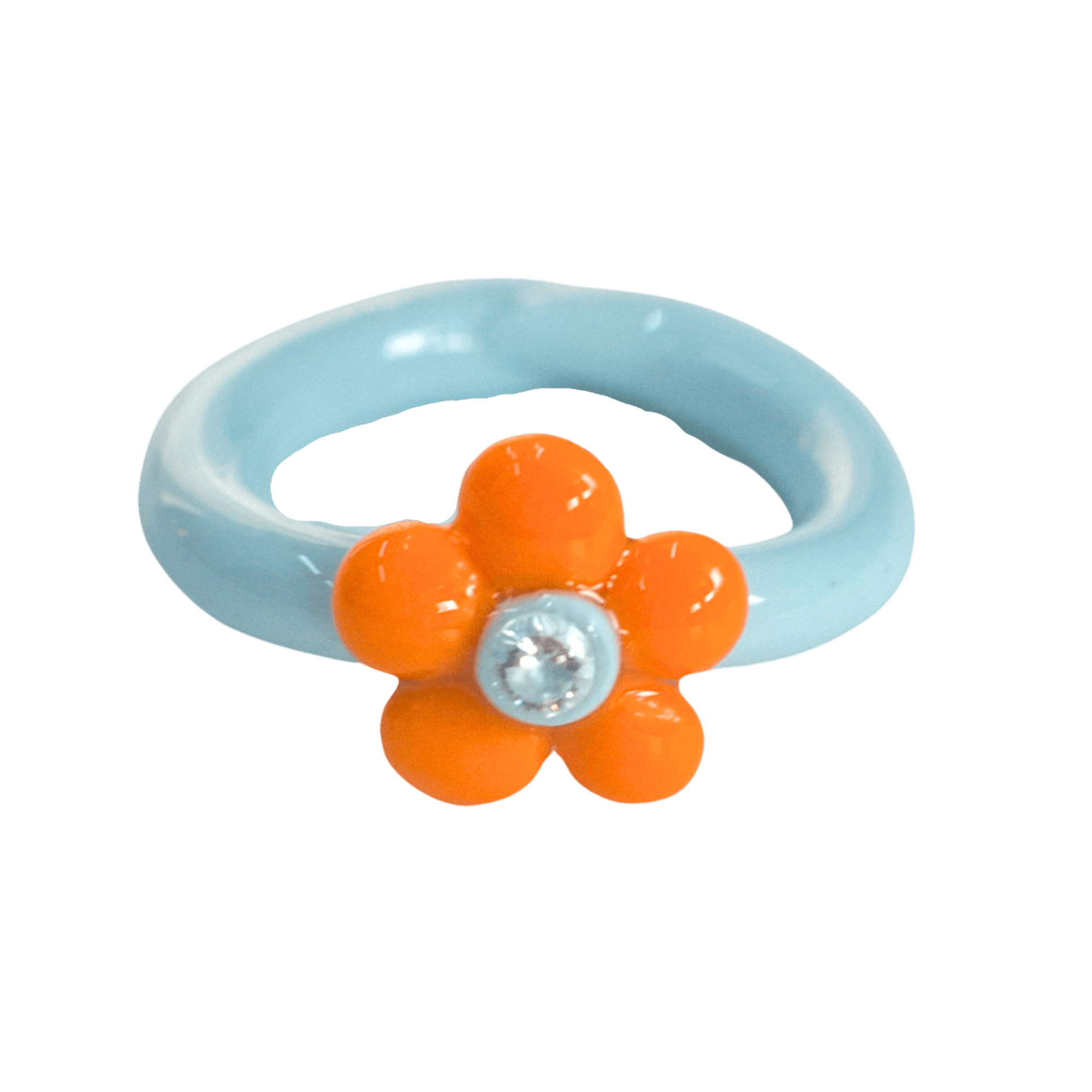 Flower Ring - Orange 2