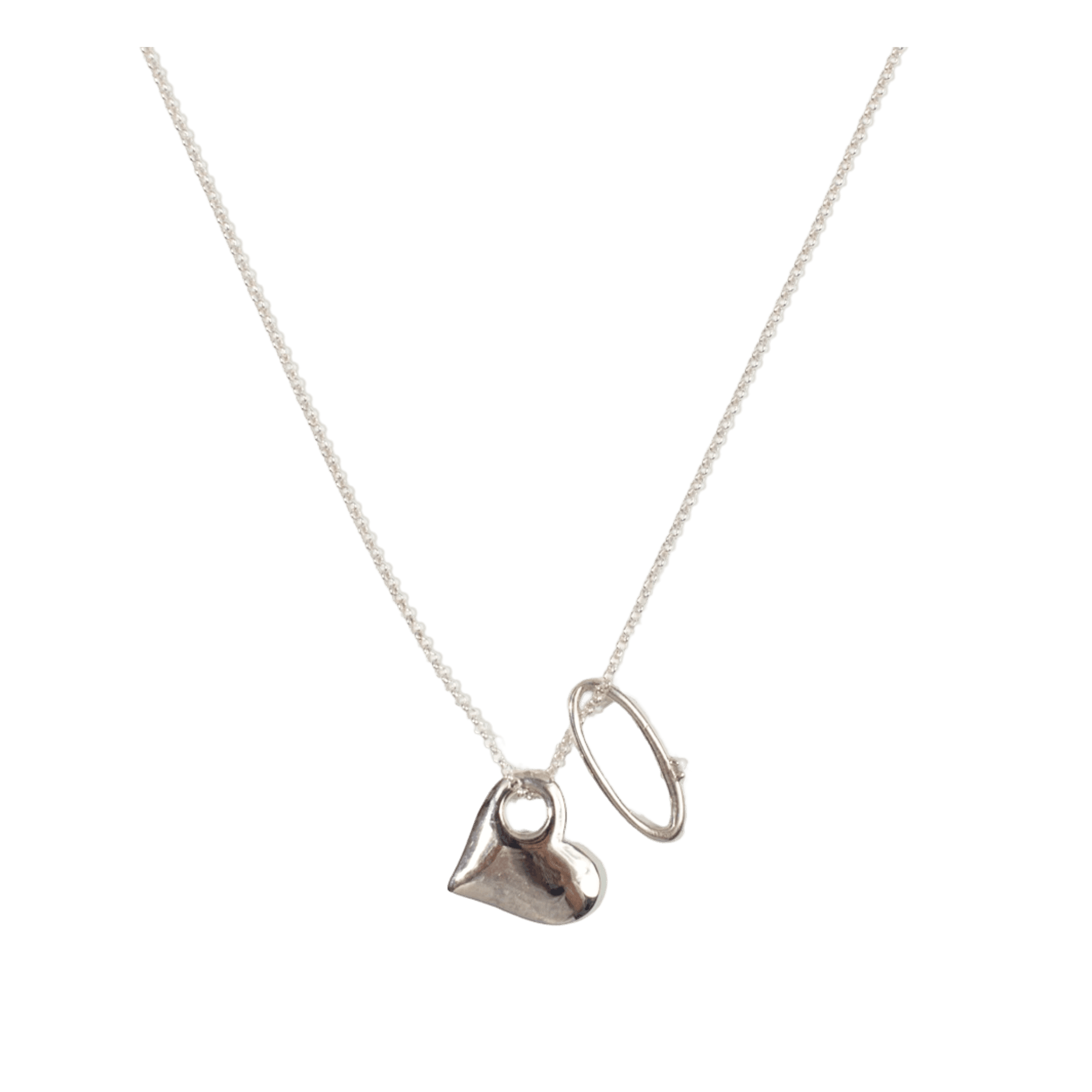 Love & Orbit Charm Necklace - One Size