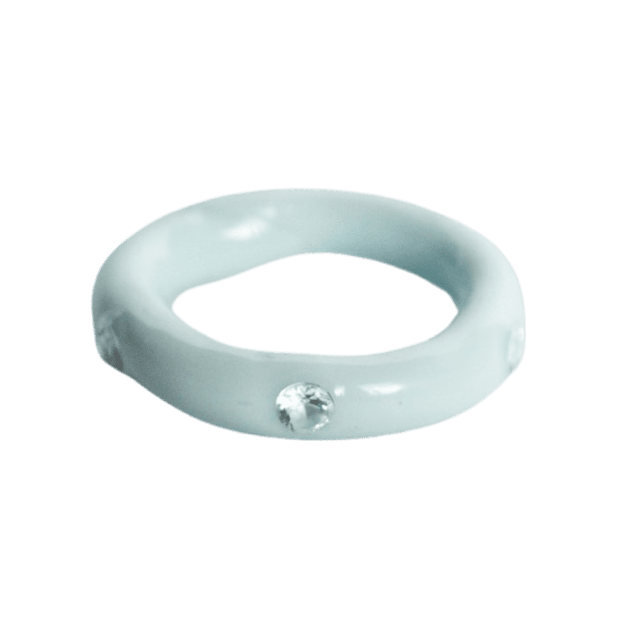 Skinny Gem Ring - Baby Blue