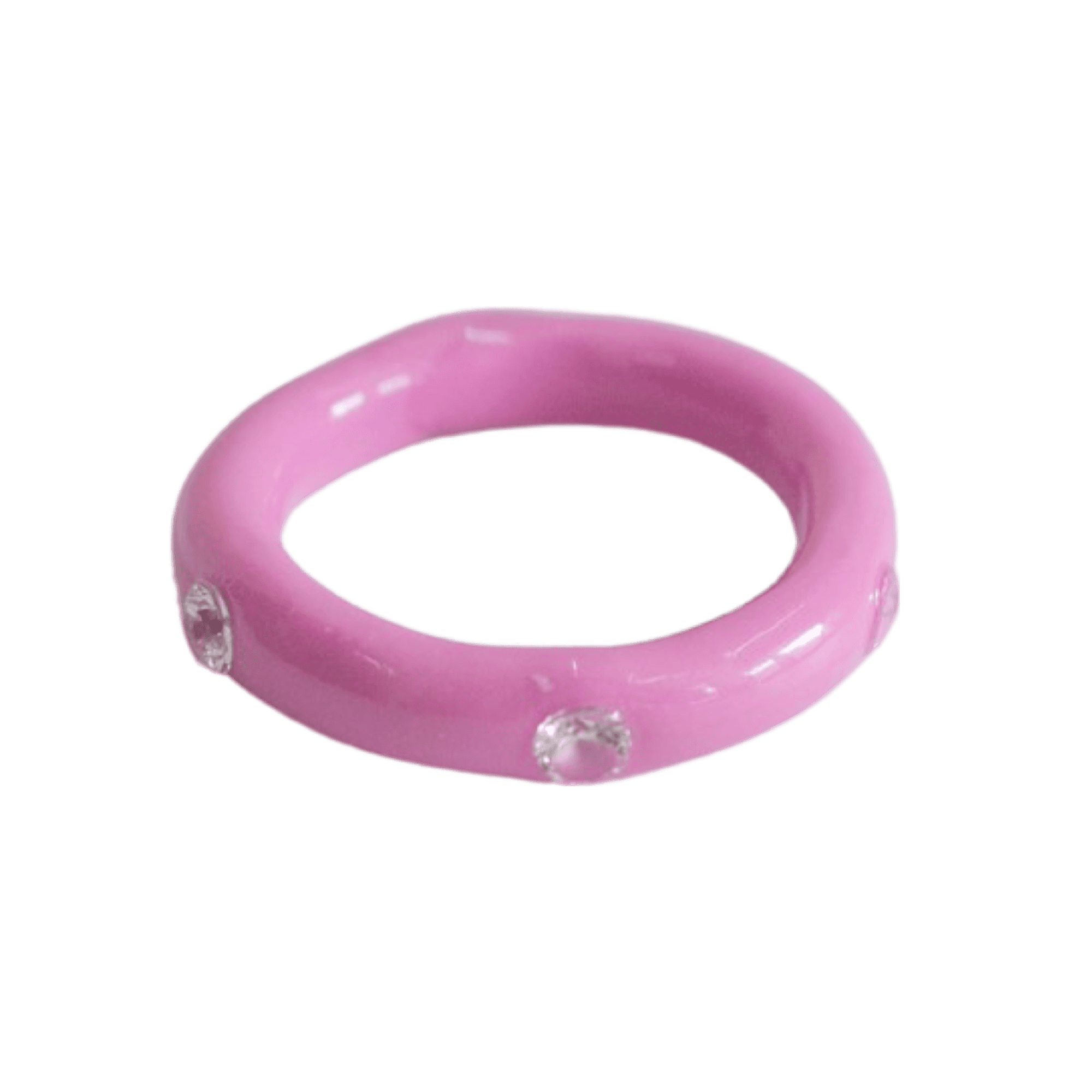 Skinny Gem Ring - Pastel Magenta