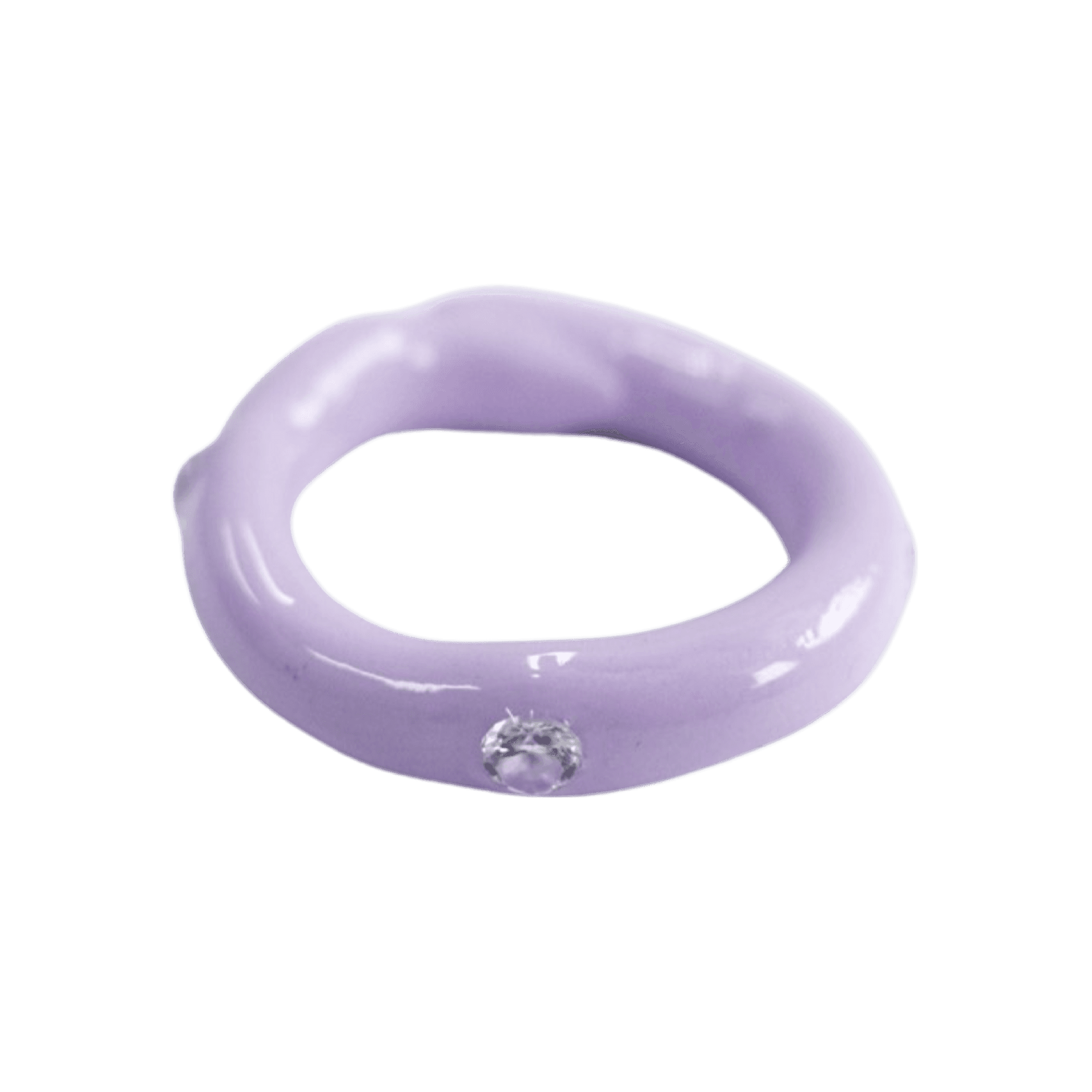 Skinny Gem Ring - Pastel Purple