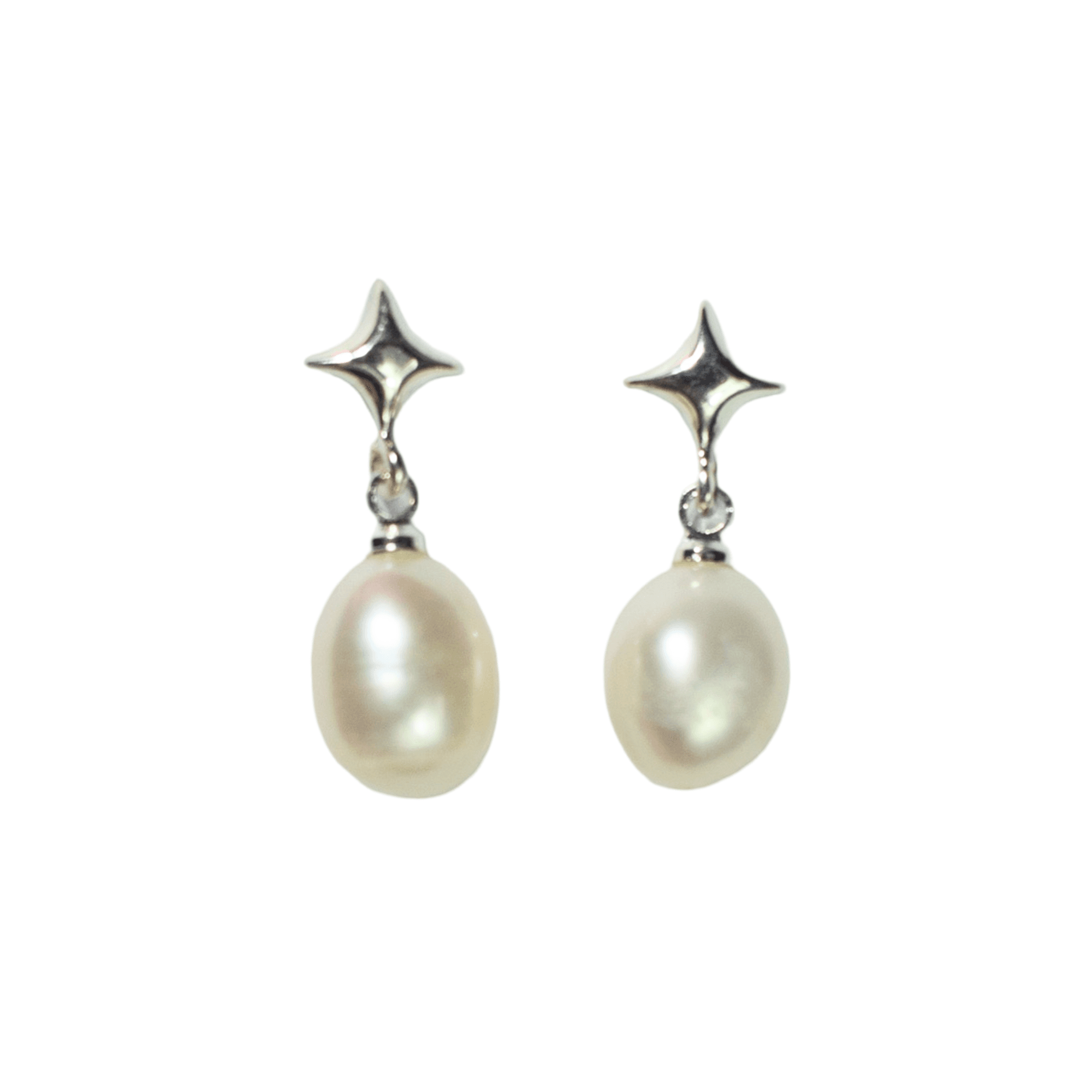 Cosmic Round Pearl Earring