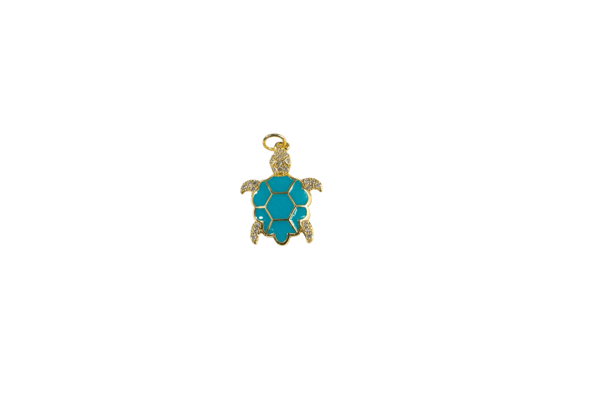 Turquoise Sea Turtle Charm