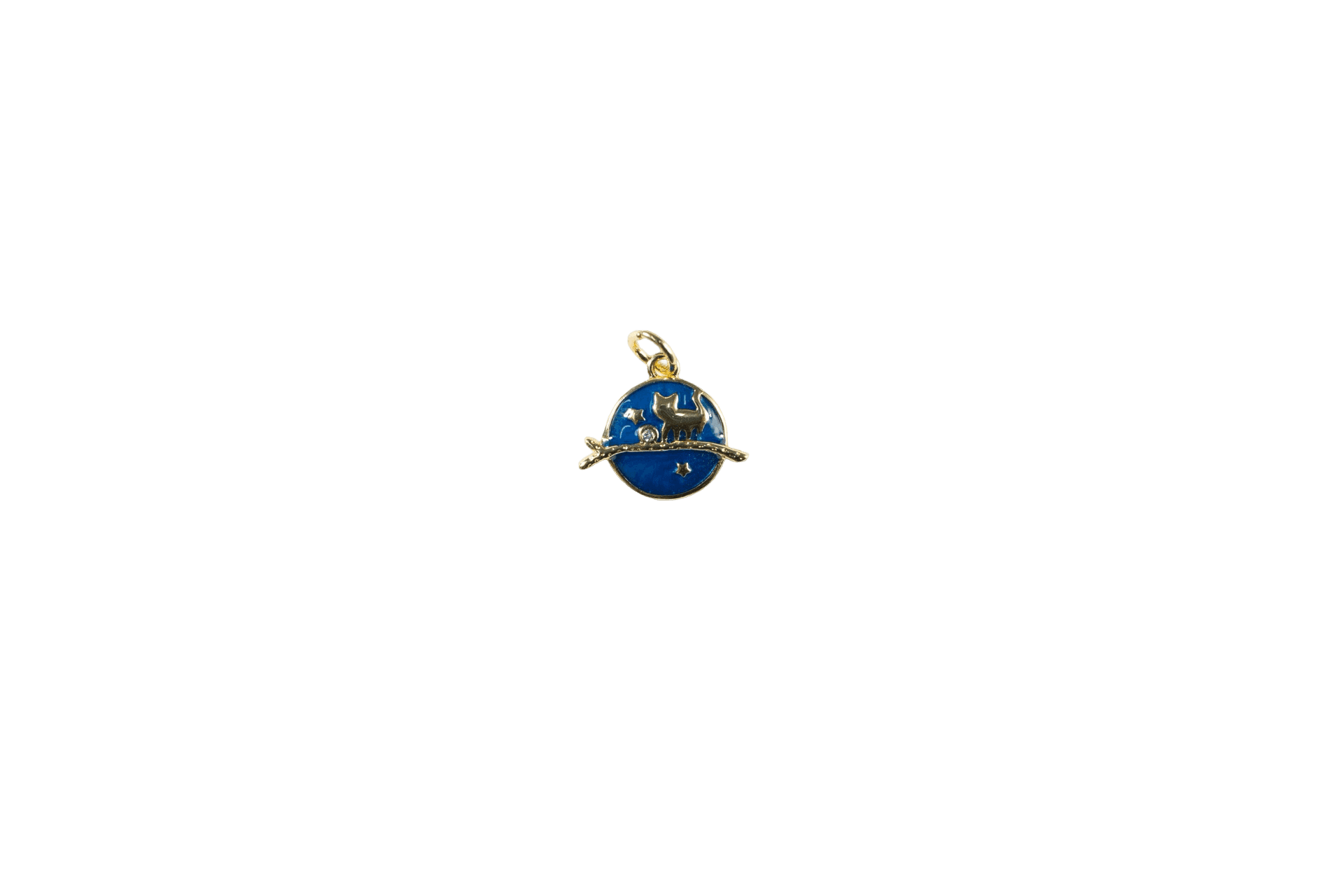 Cat on a Branch Charm