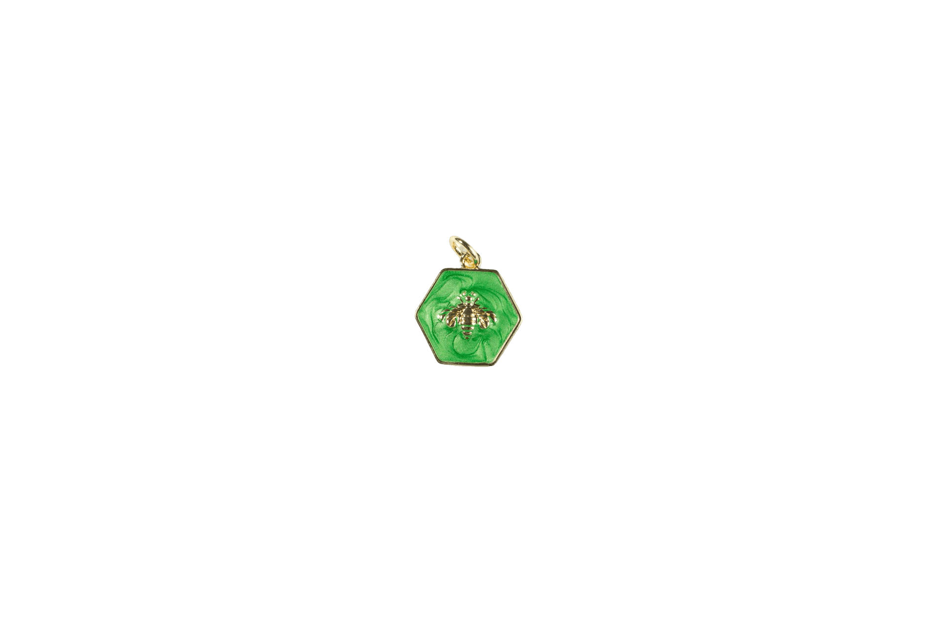 Bee in Honeycomb Charm