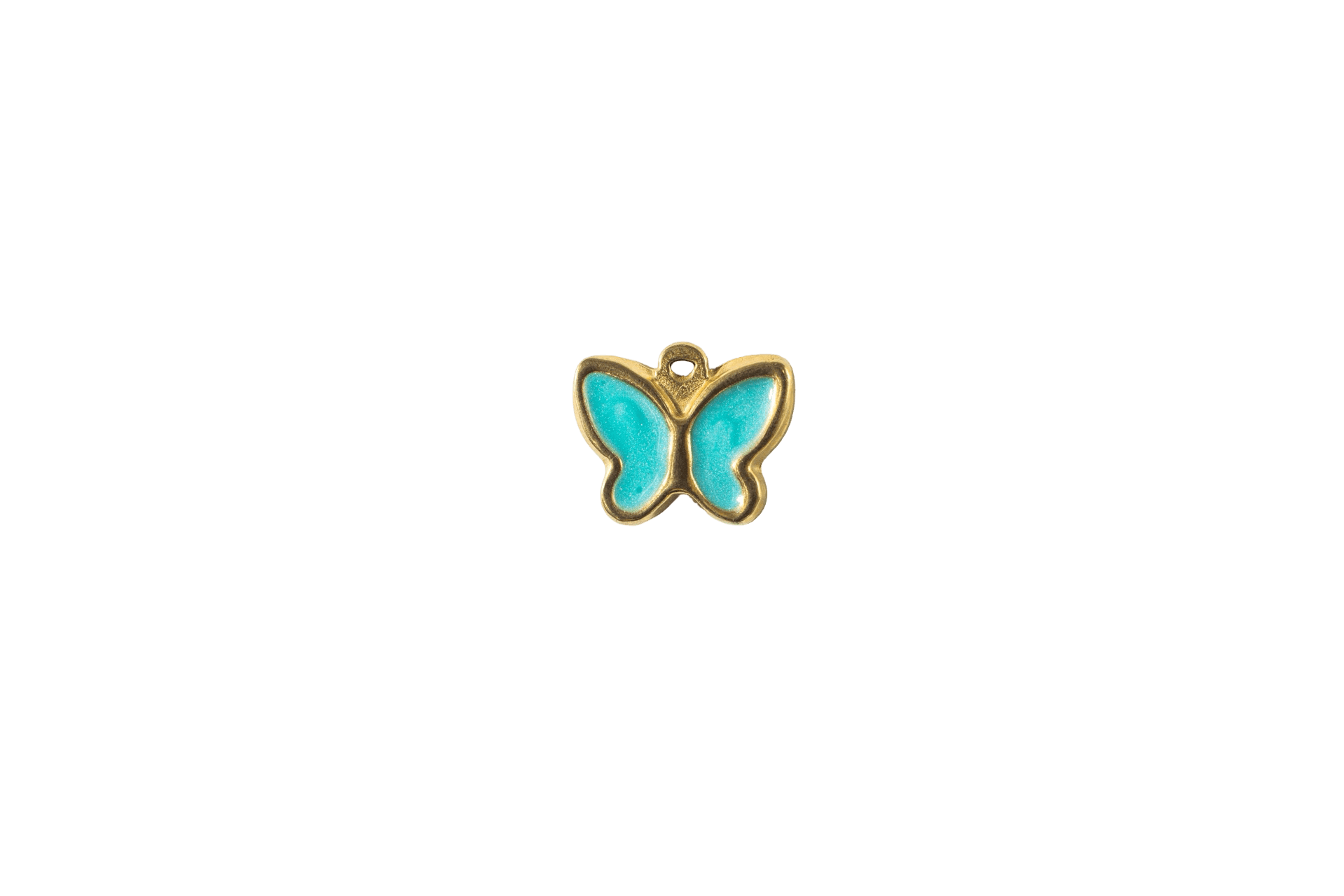 Turquoise Butterfly Charm