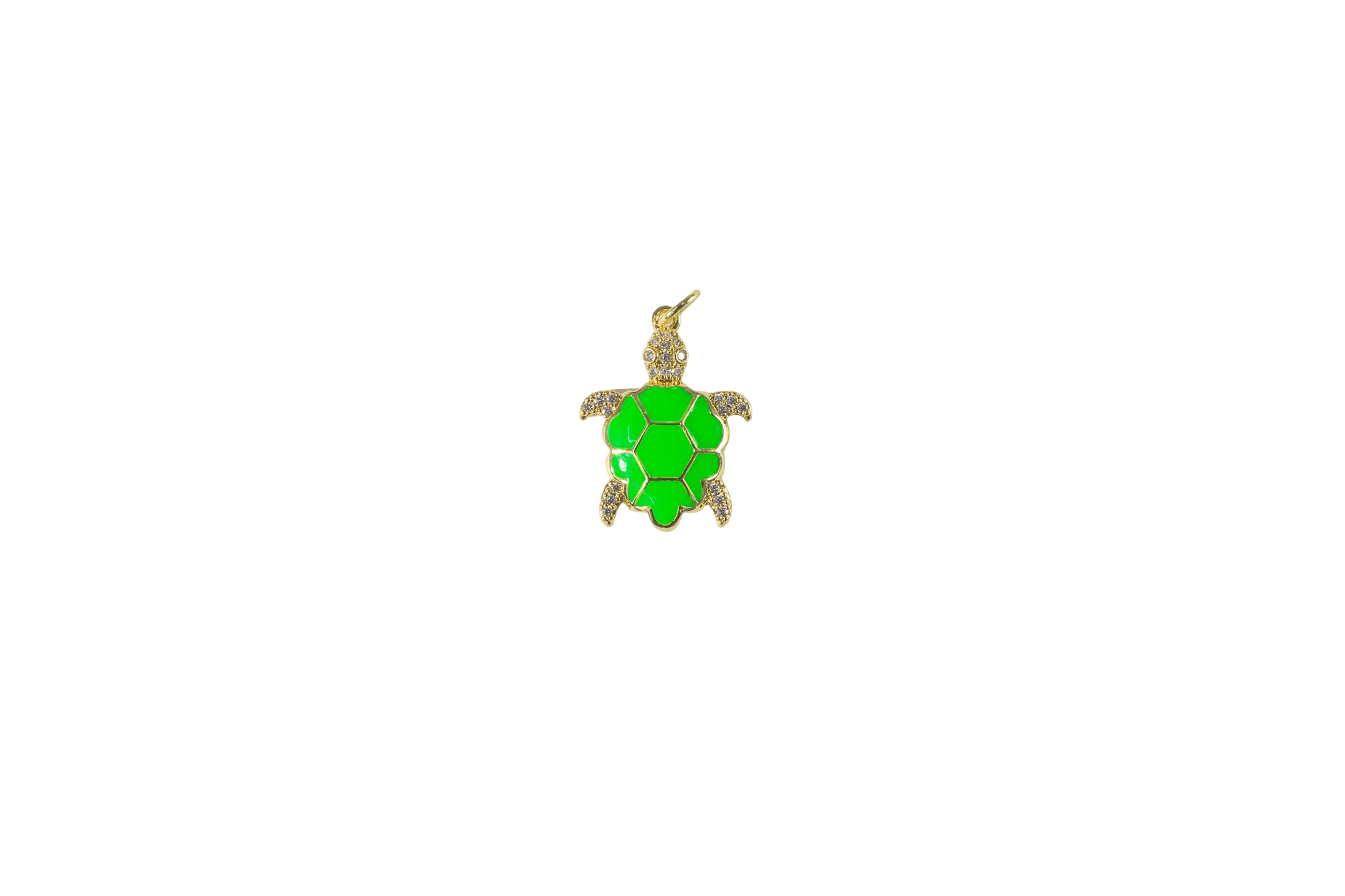 Green Turtle Charm