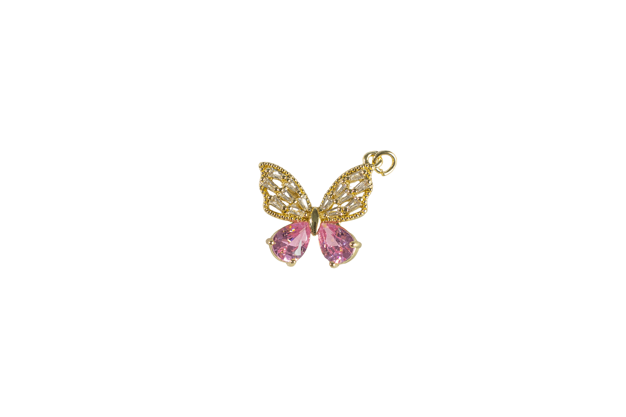Pink Butterfly Charm