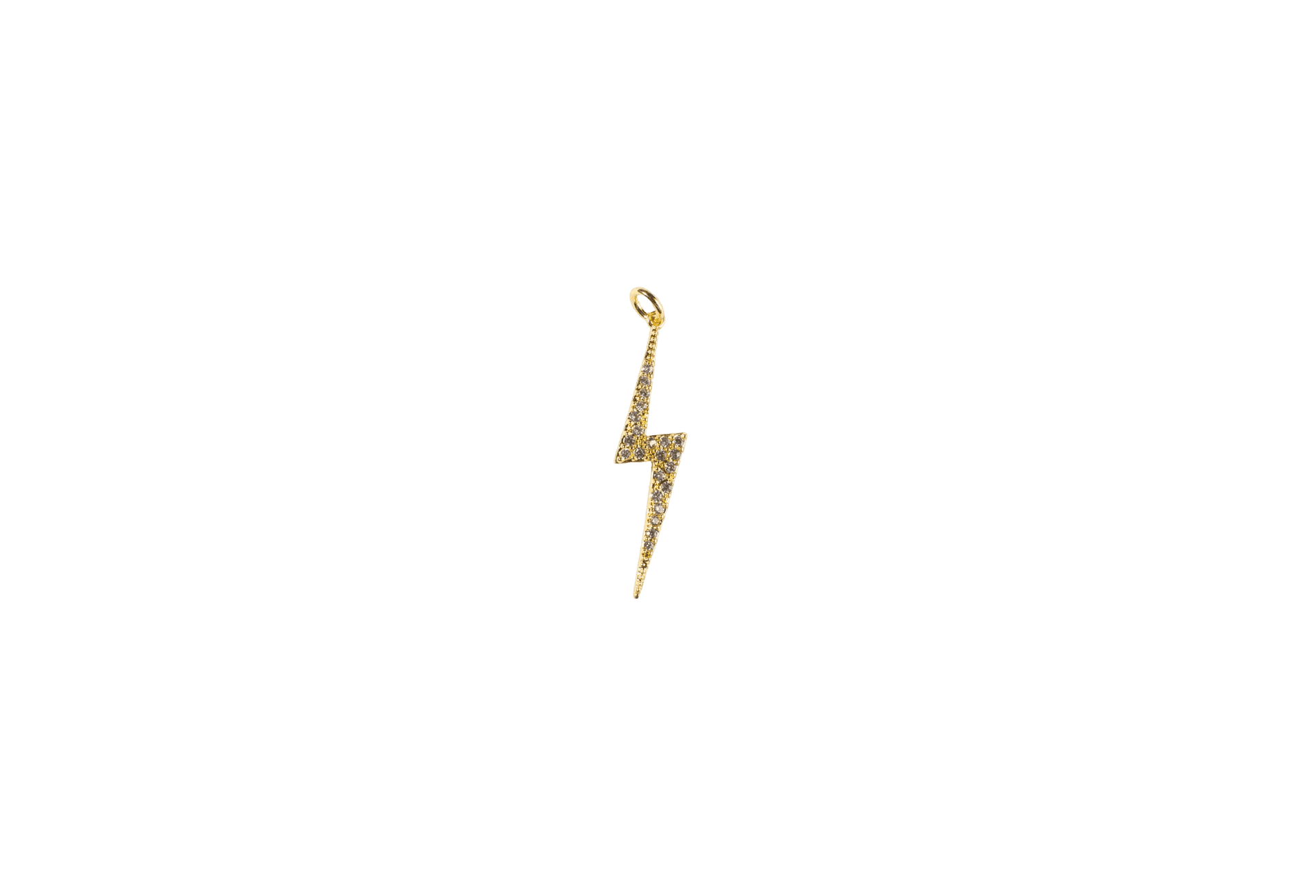 Gold Lightning Bolt Charm