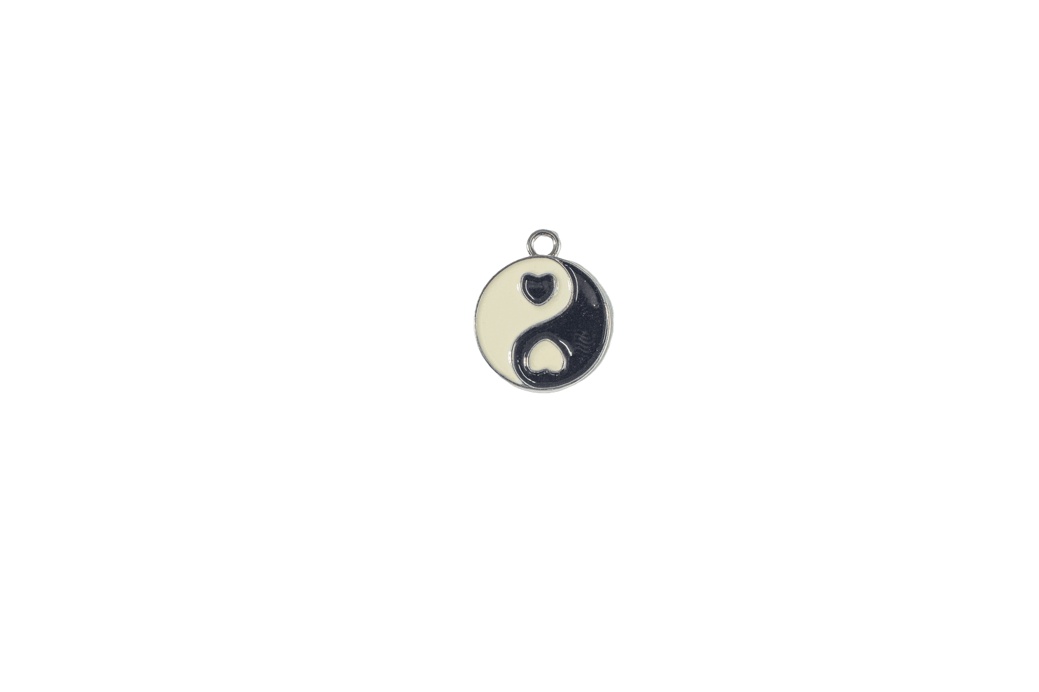 Yin Yang Heart Charm