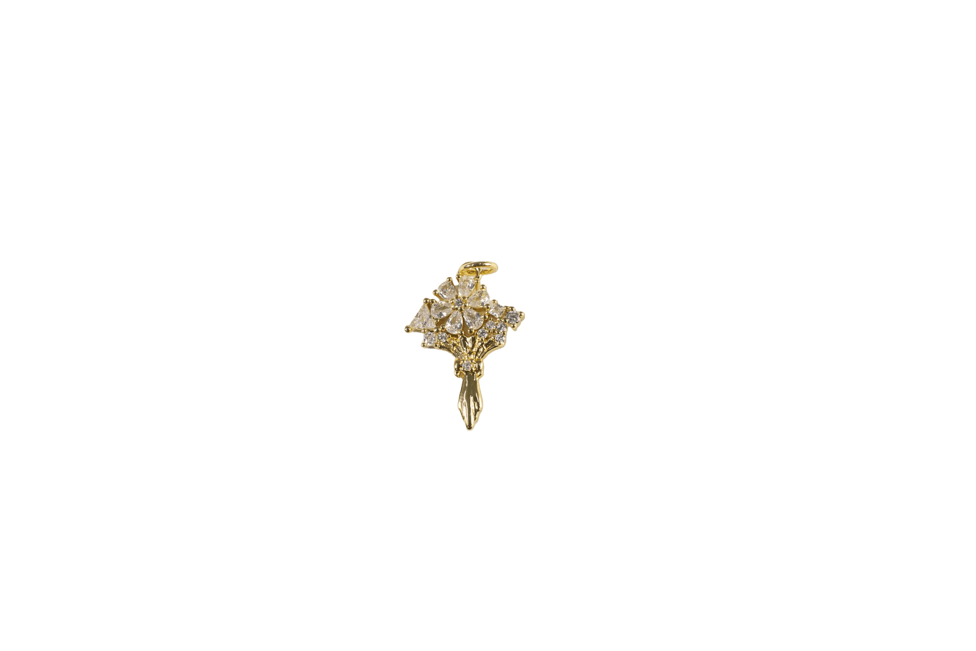 Elegant Flower Bouquet Charm