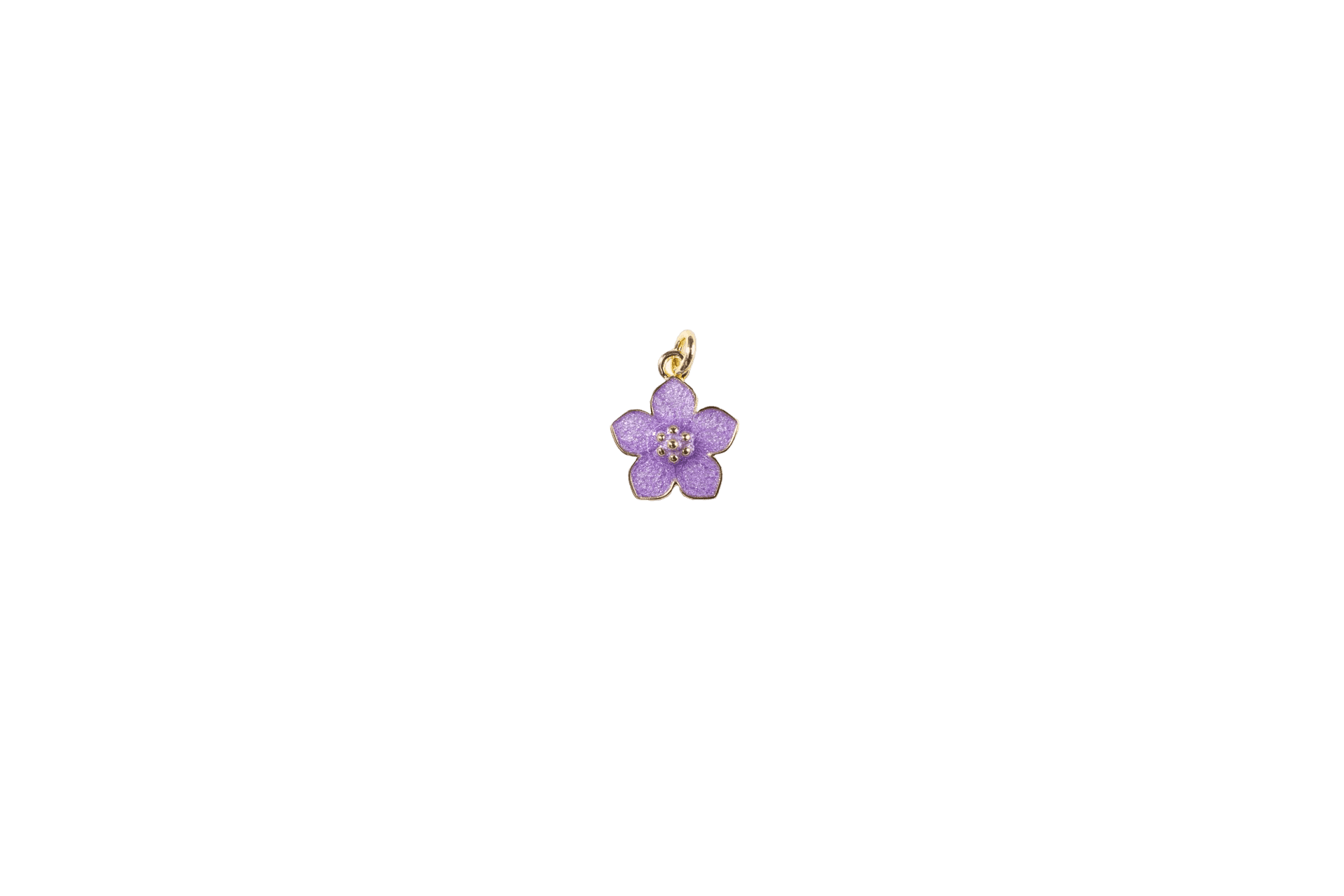 Purple Flower Charm