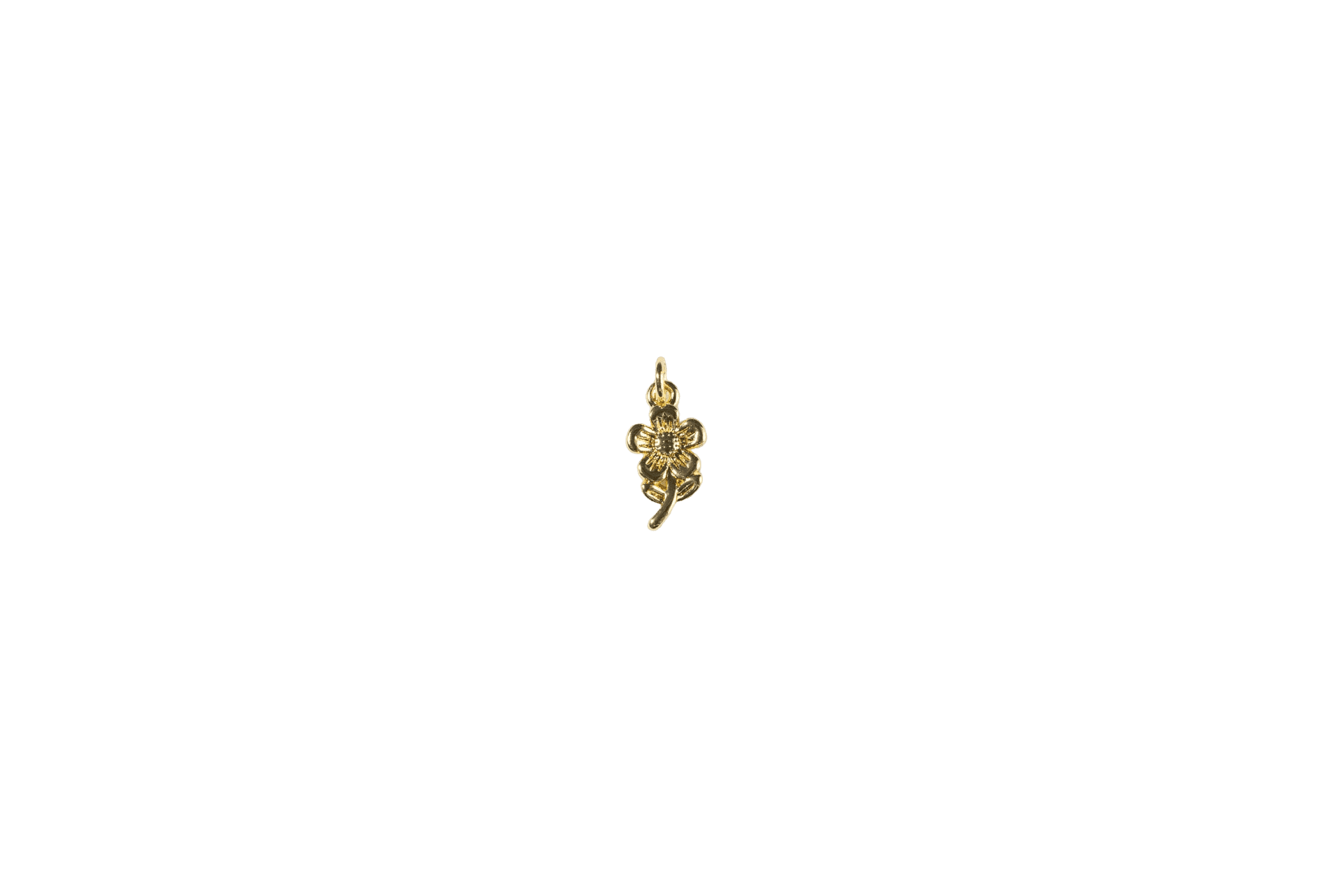 Golden Flower Charm