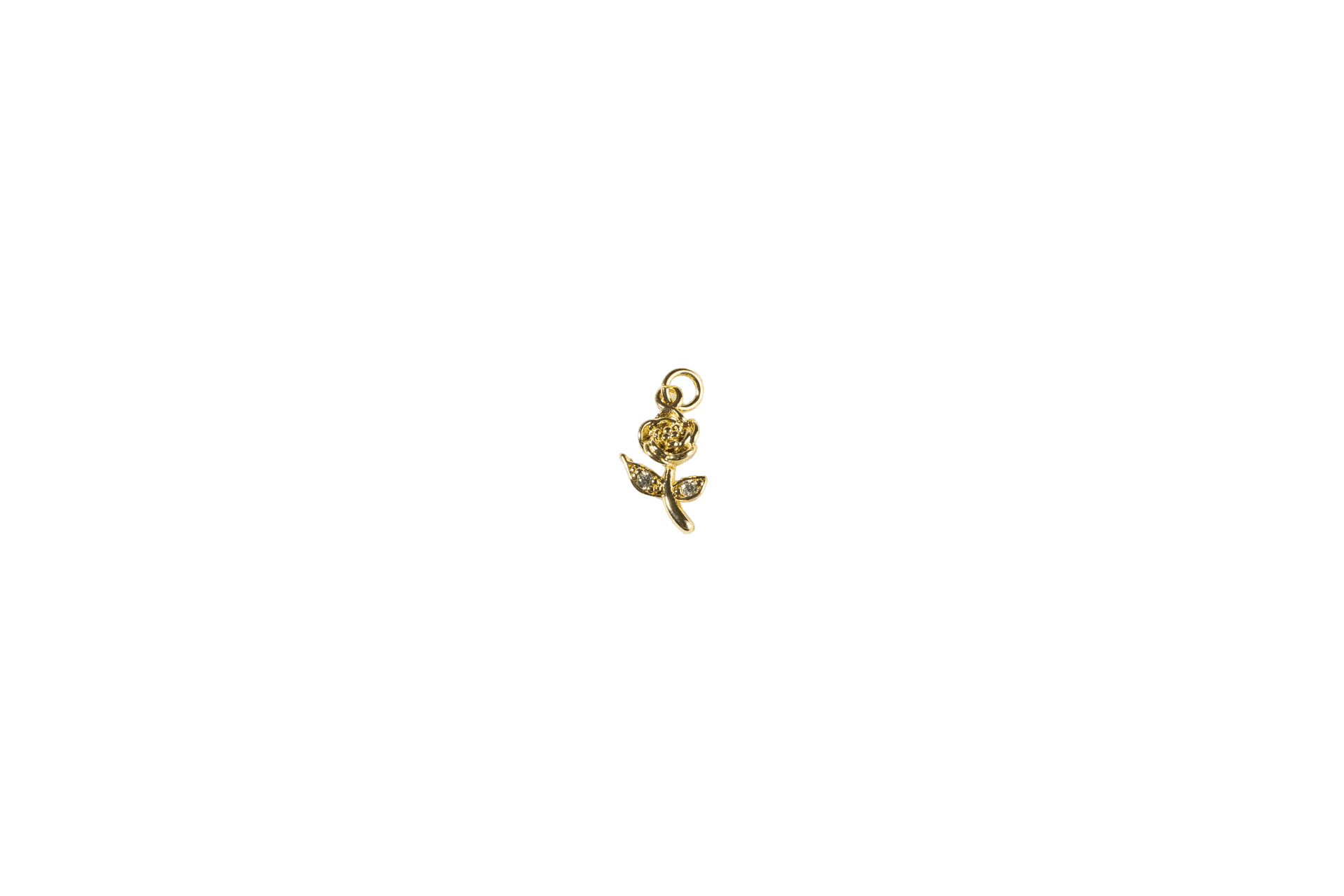 Gold Rose Charm