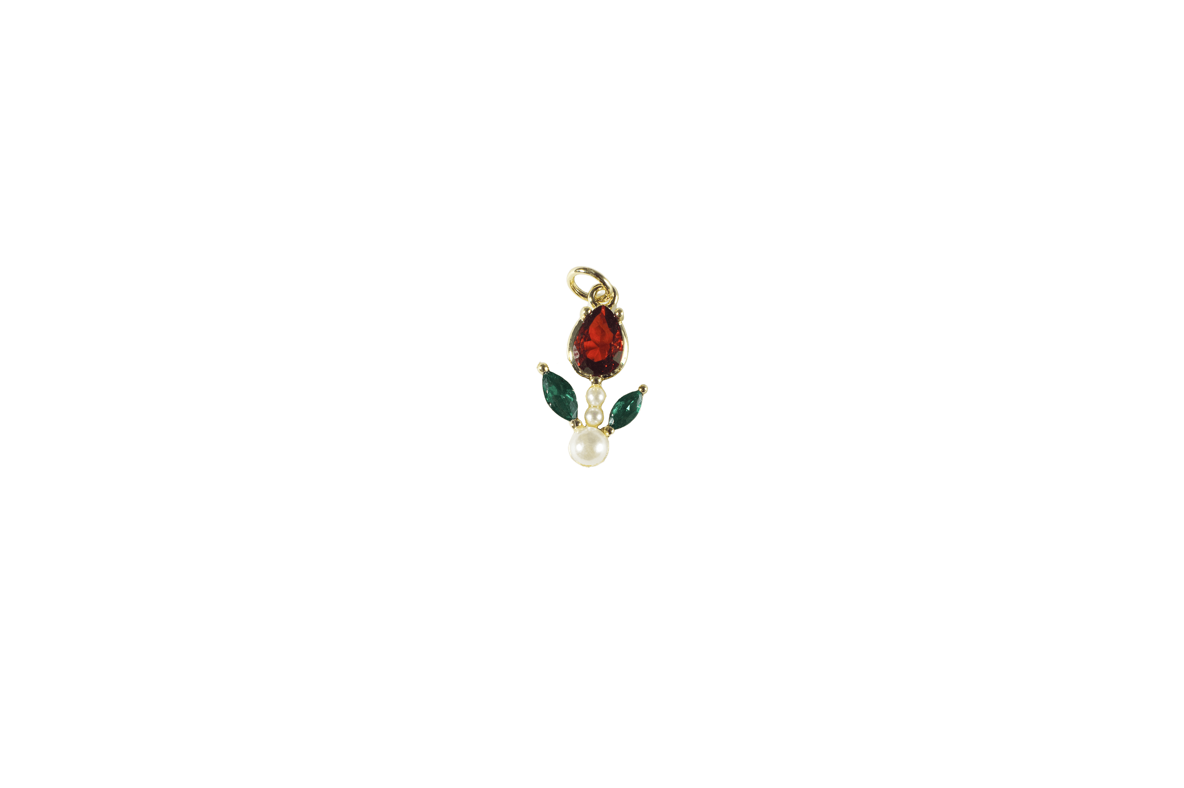 Rose and Pearl Charm