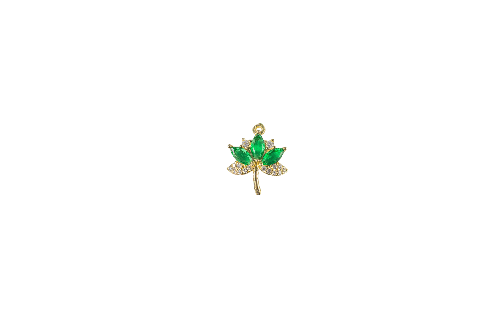 Emerald Blossom Charm