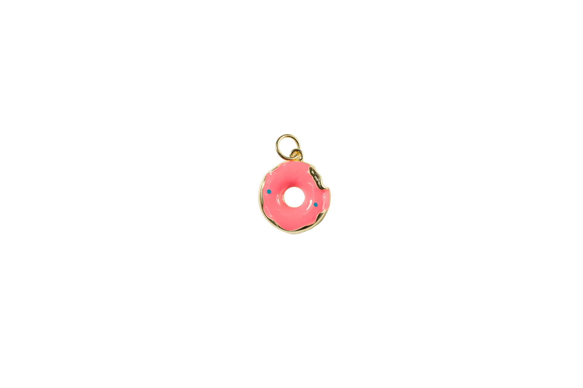 Pink Iced Donut Charm