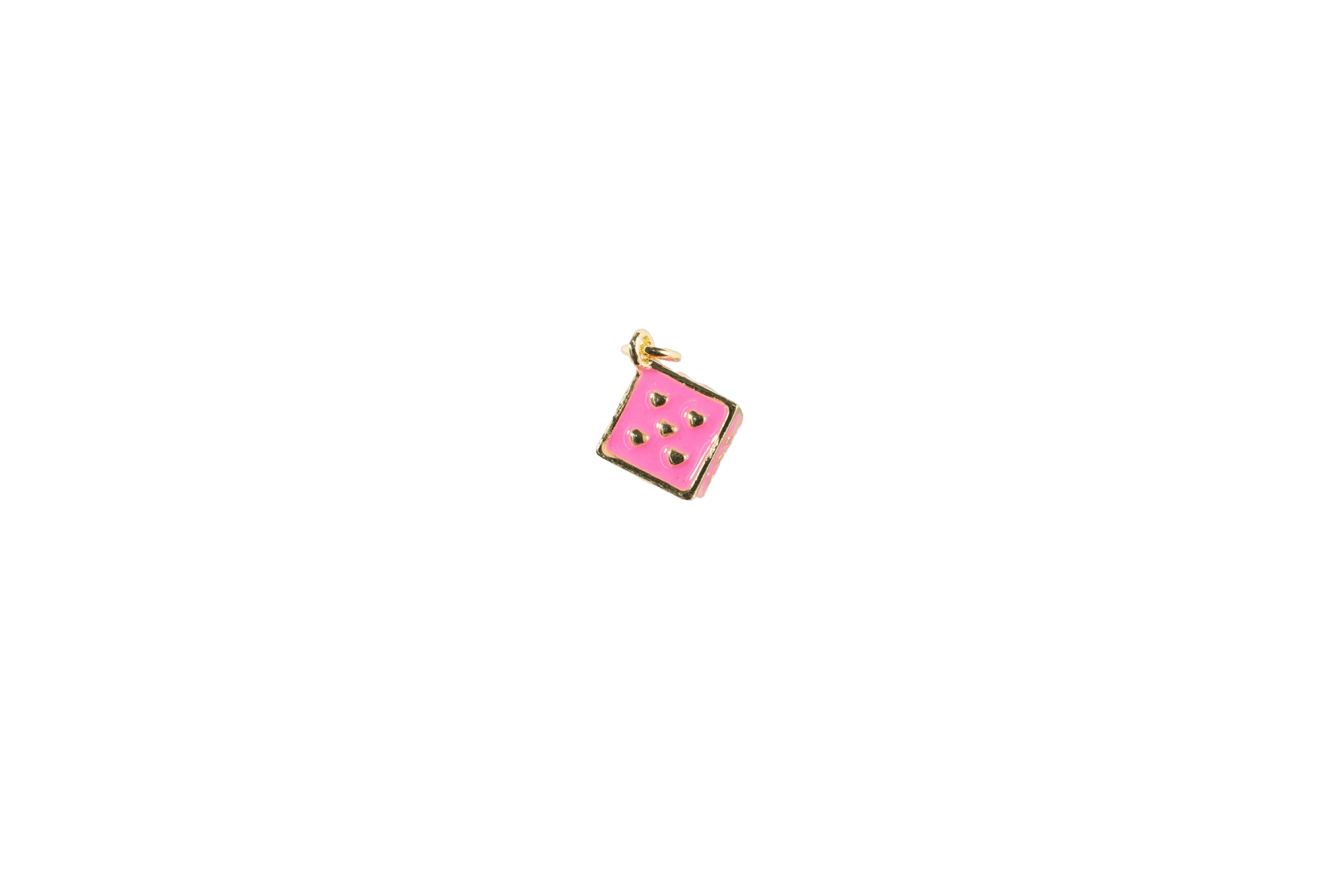 Pink Ice Cream Cone Charm
