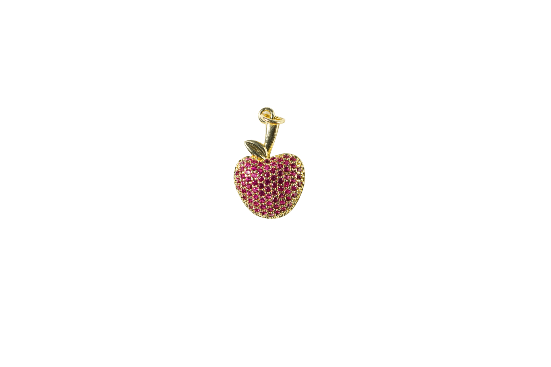 Sparkling Ruby Apple Charm