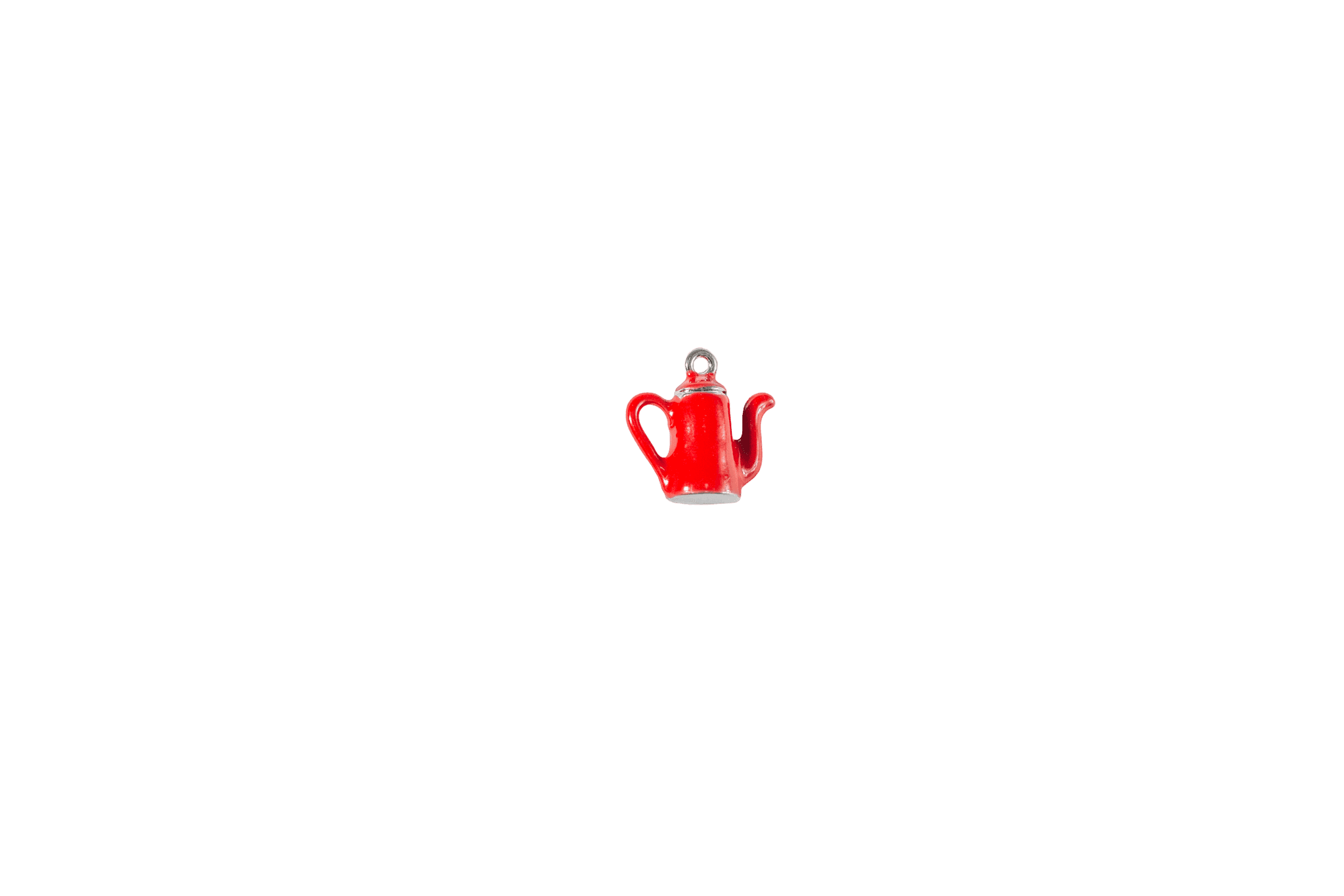 Red Teapot Charm