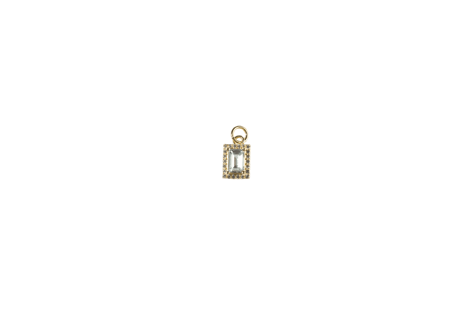Elegant Emerald Cut Charm