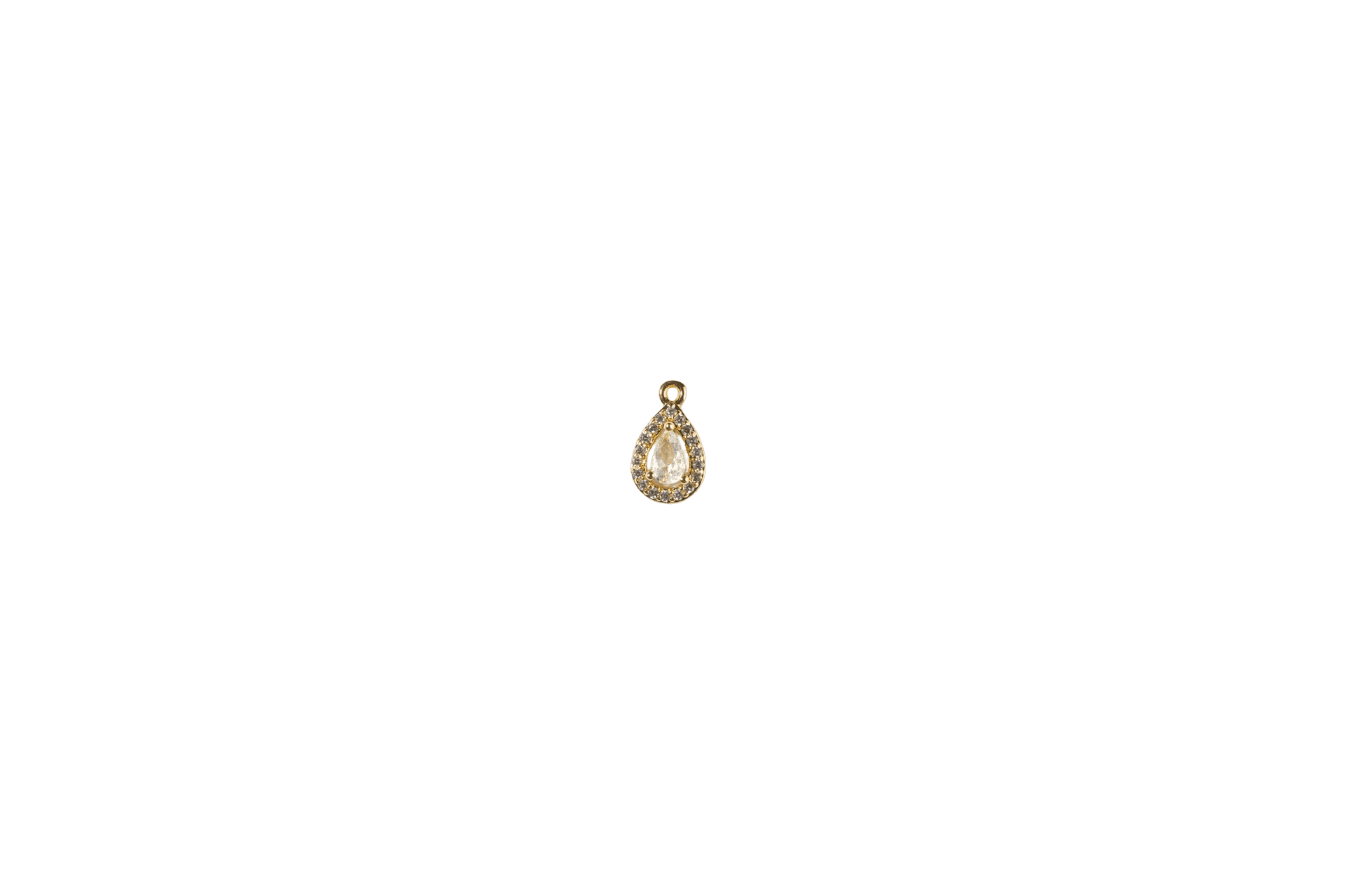 Teardrop Crystal Charm