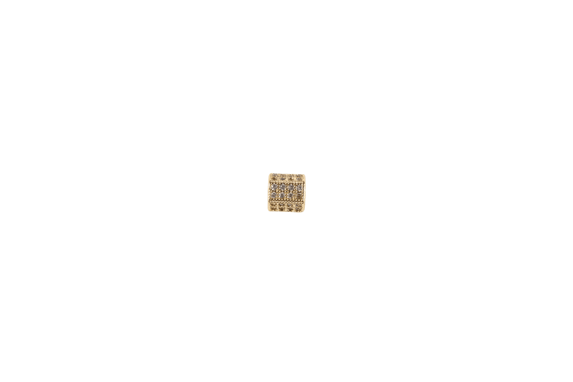 Square Crystal Charm