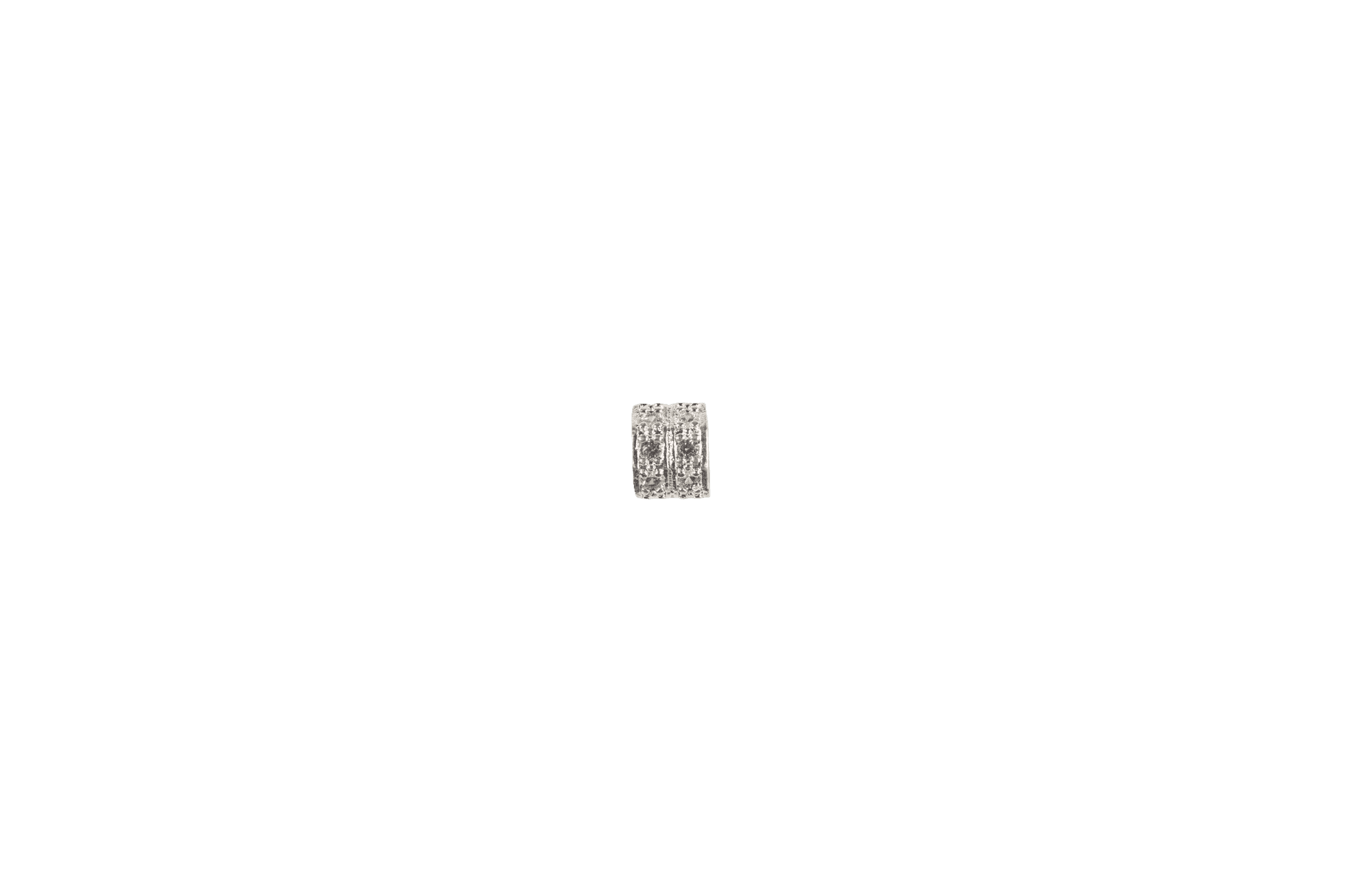Rhinestone Encrusted Rectangular Charm
