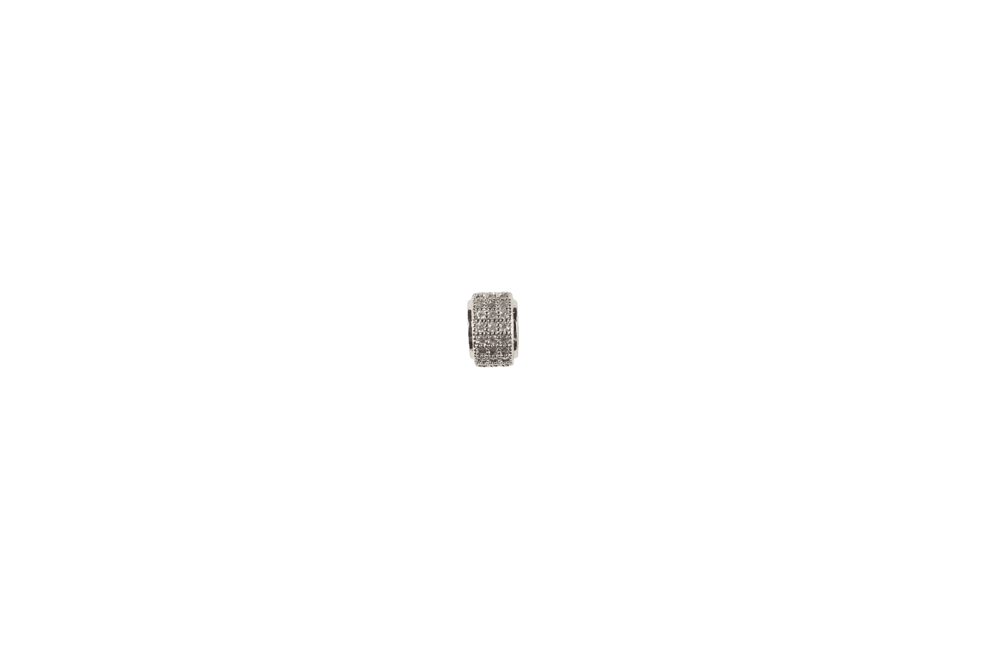 Sparkling Silver Band Charm