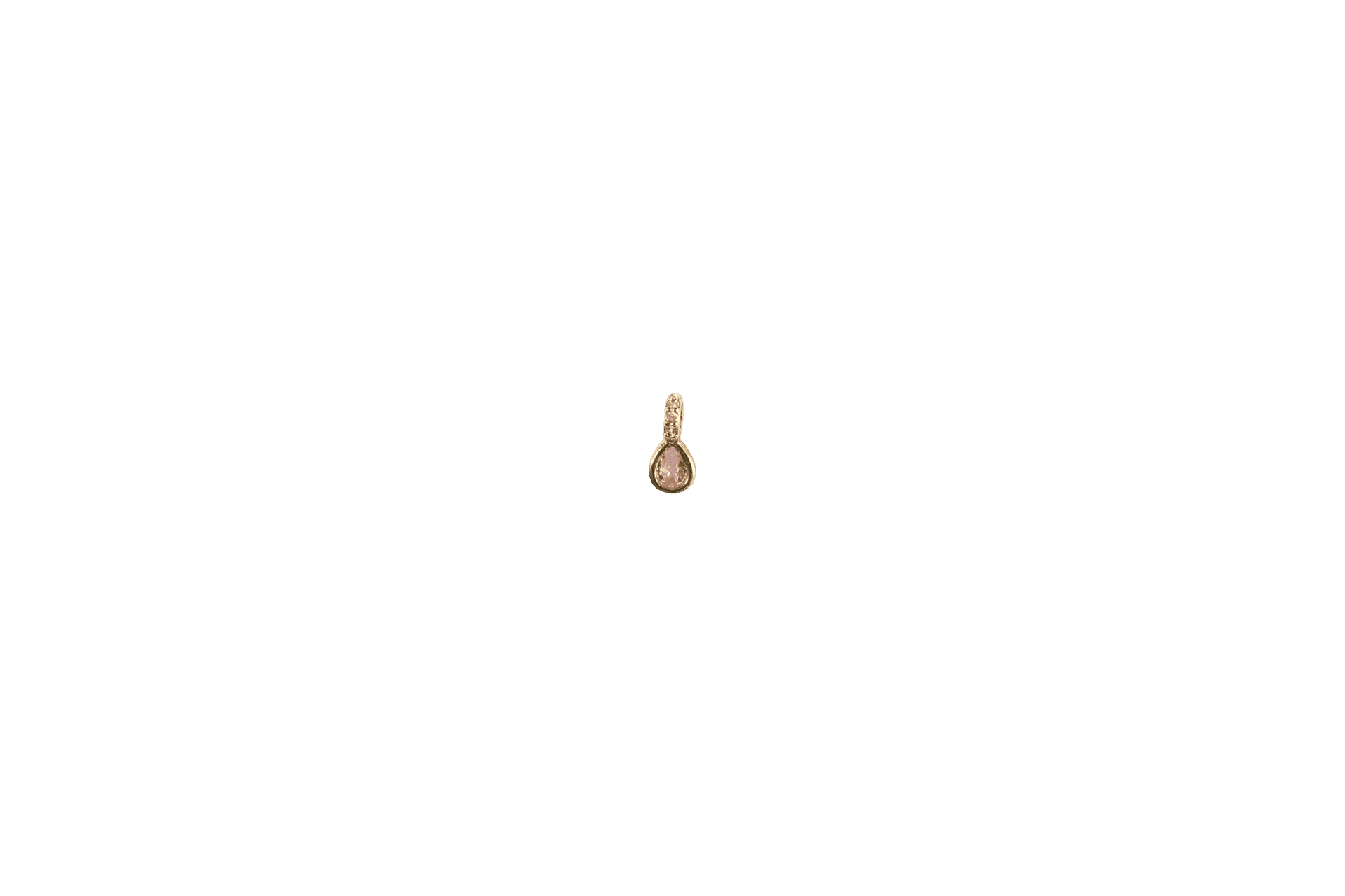 Teardrop Gem Charm