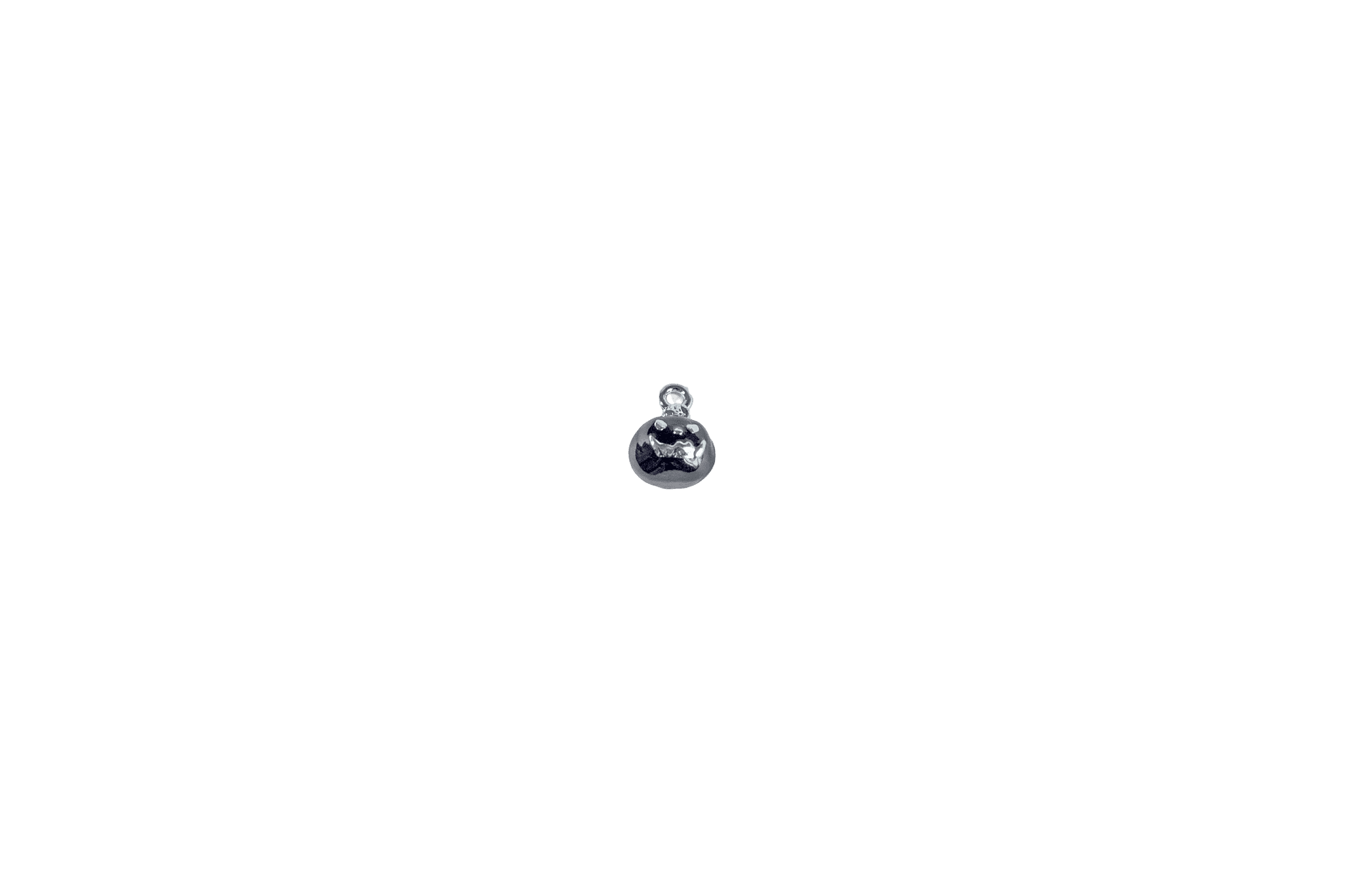 Sparkling Silver Sphere Charm