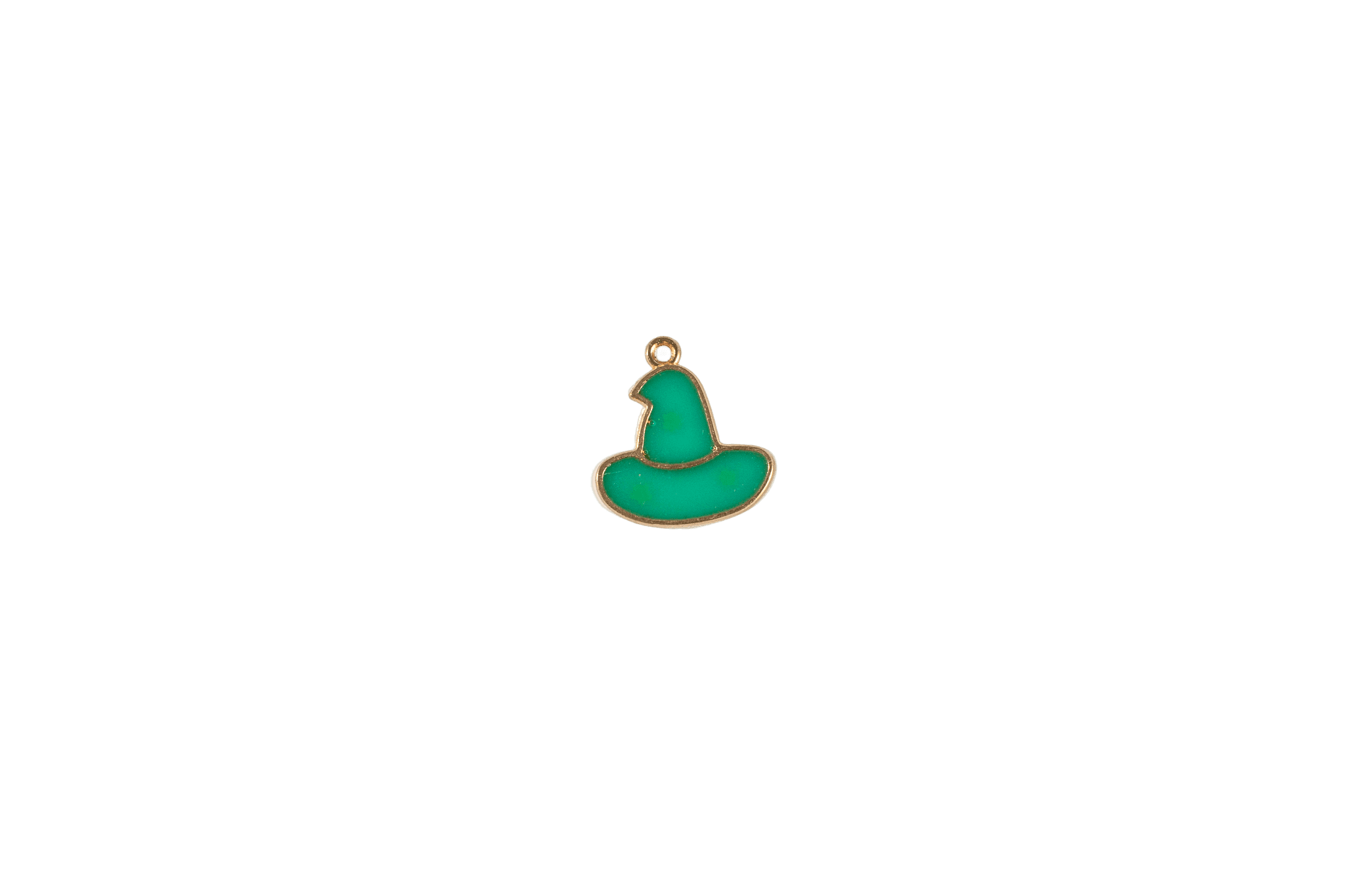 Green Witch Hat Charm