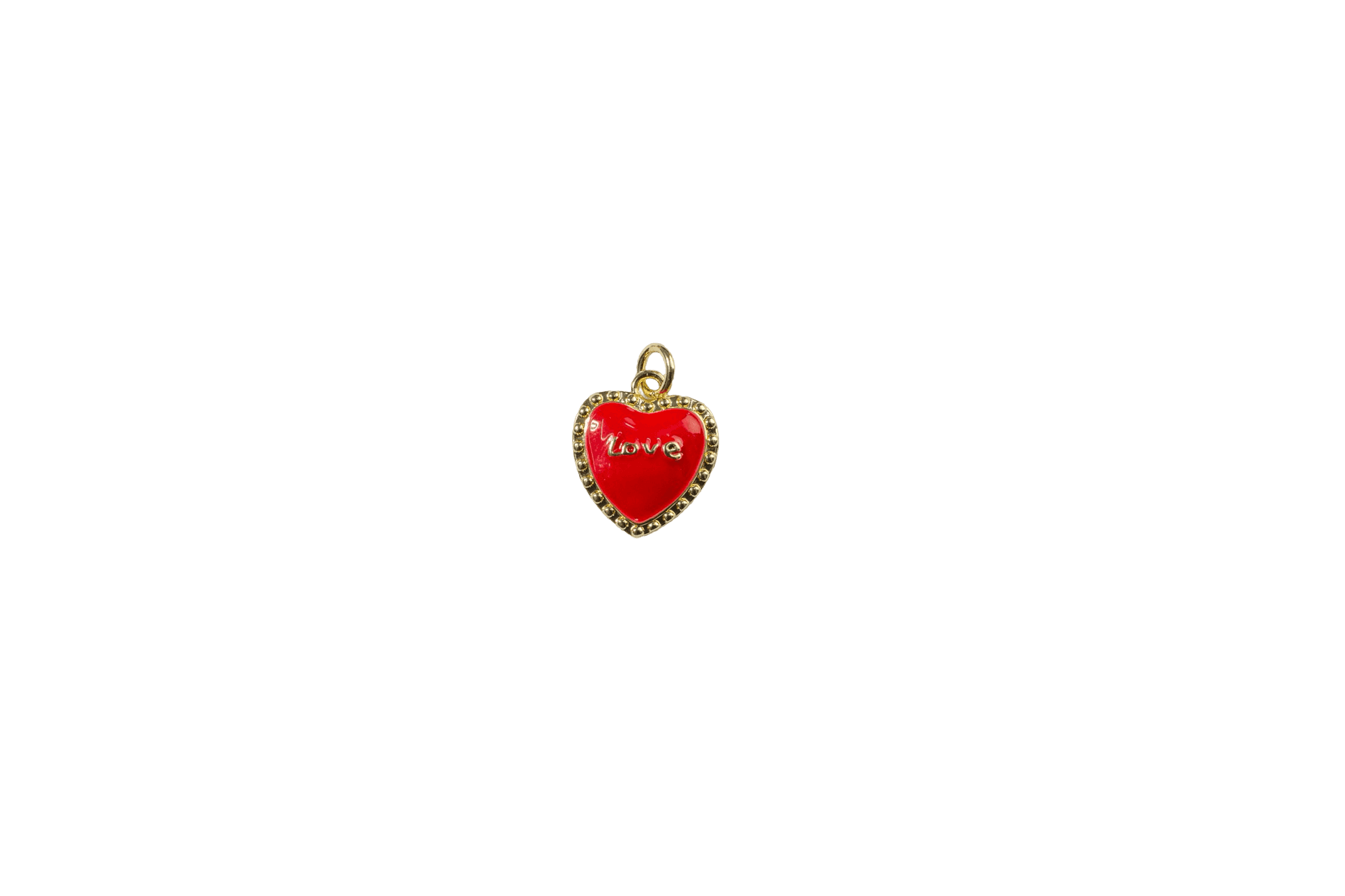 Red Love Heart Charm