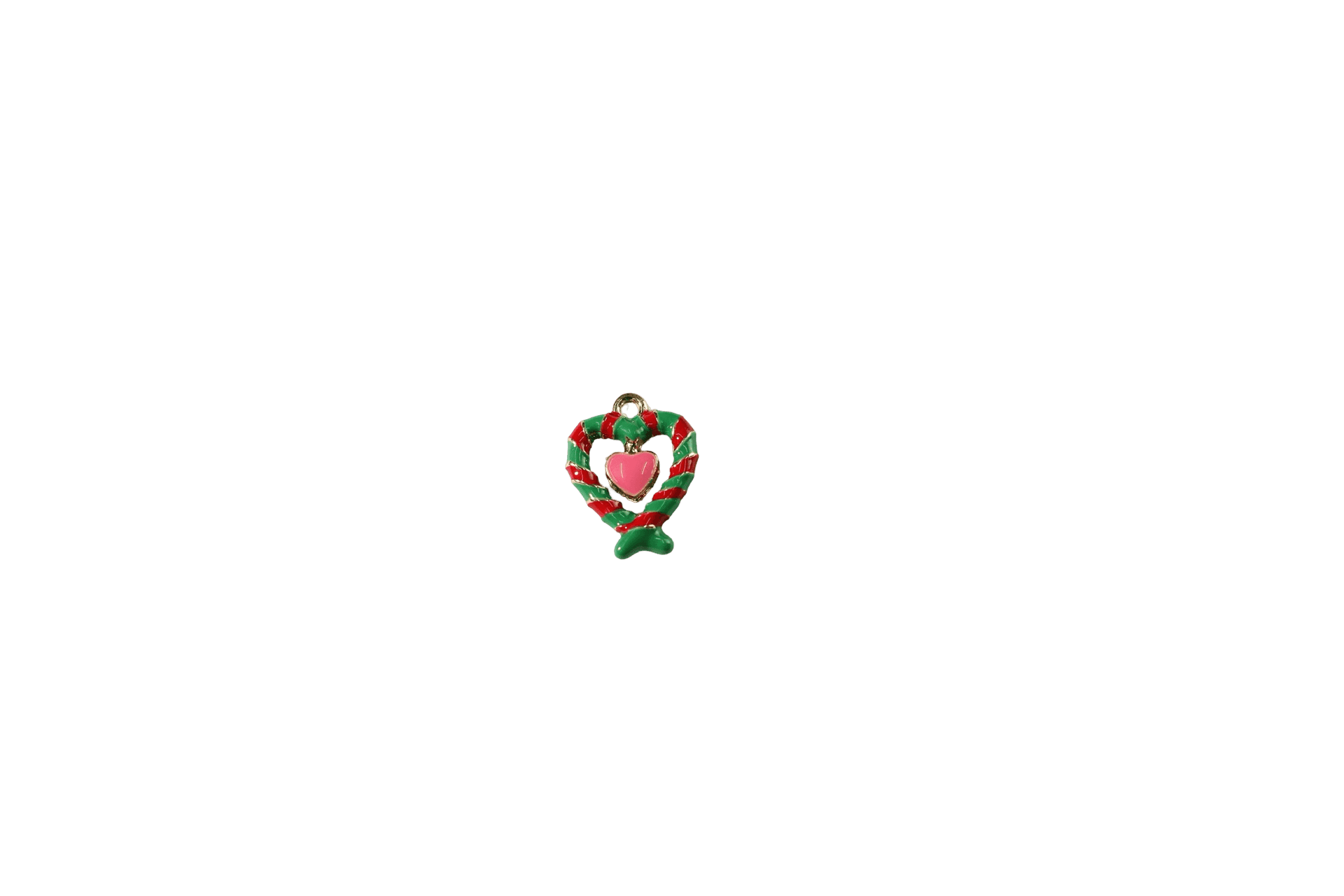 Christmas Heart Wreath Charm