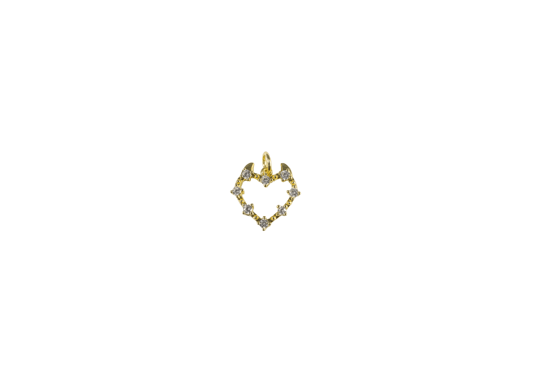 Sparkling Heart Charm