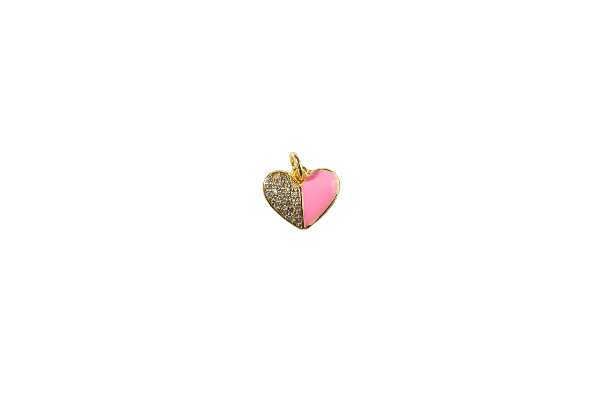 Split Heart Charm
