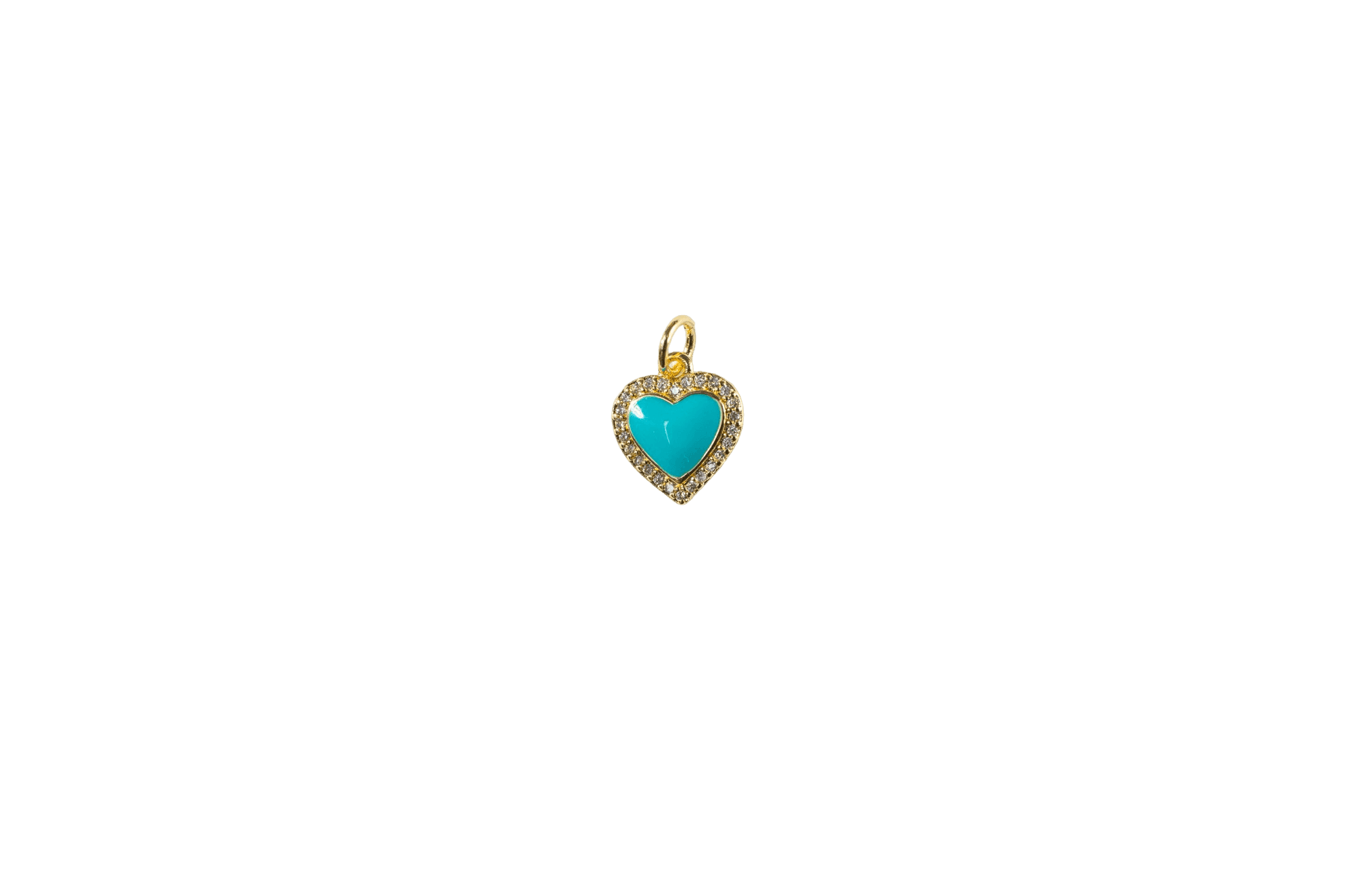 Turquoise Heart Charm