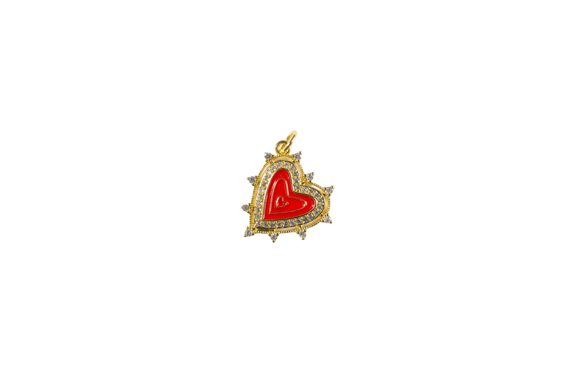 Spiked Heart Charm
