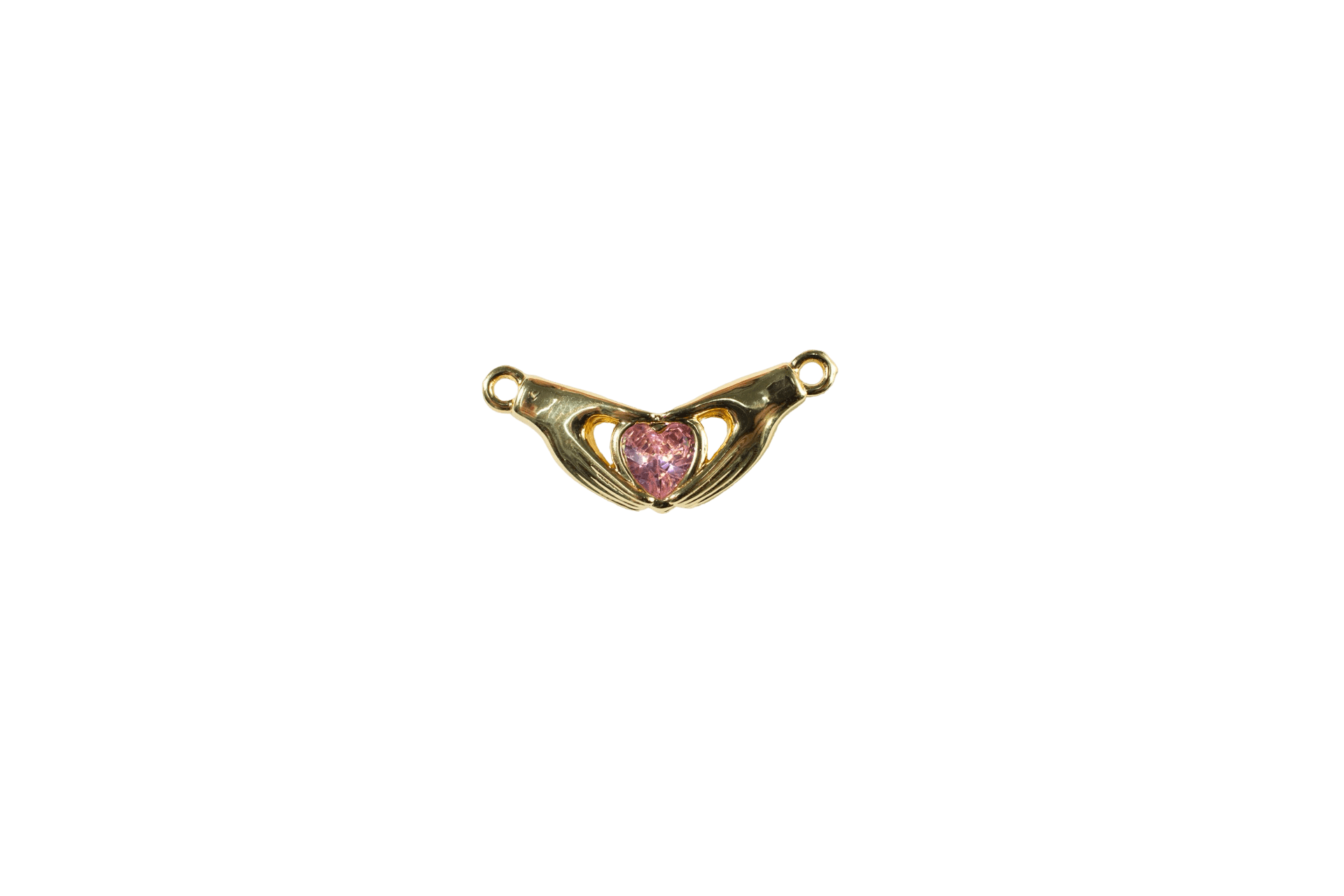 Heart Holding Hands Charm