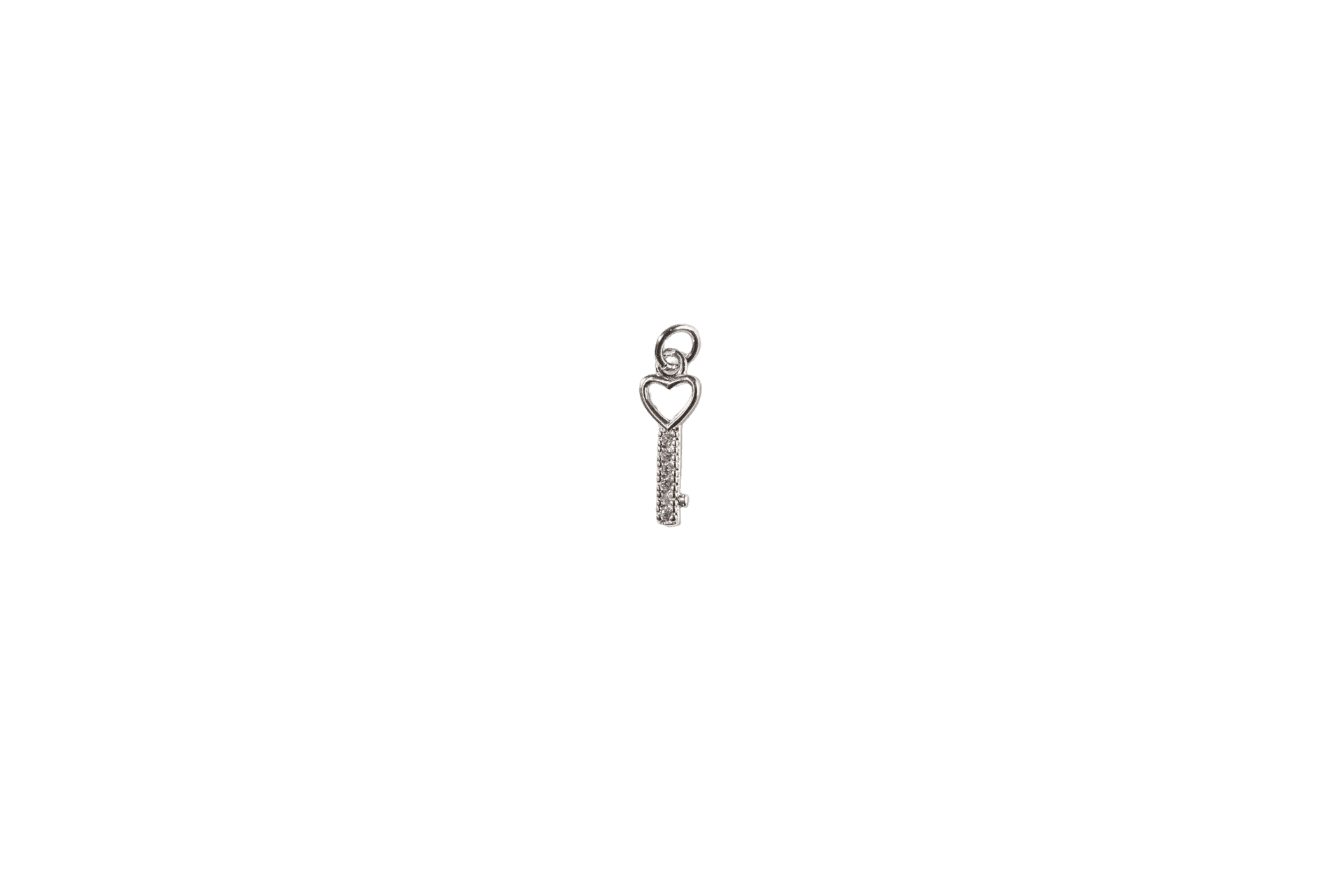 Heart Key Charm