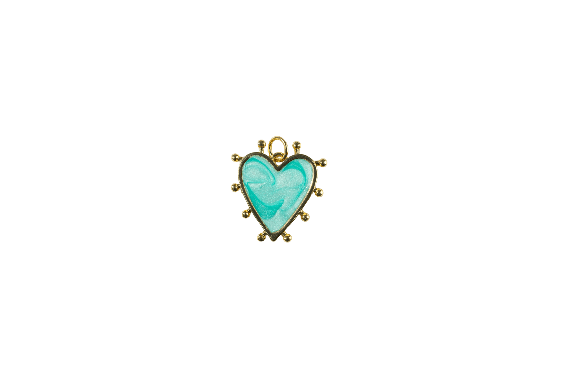 Turquoise Heart Charm