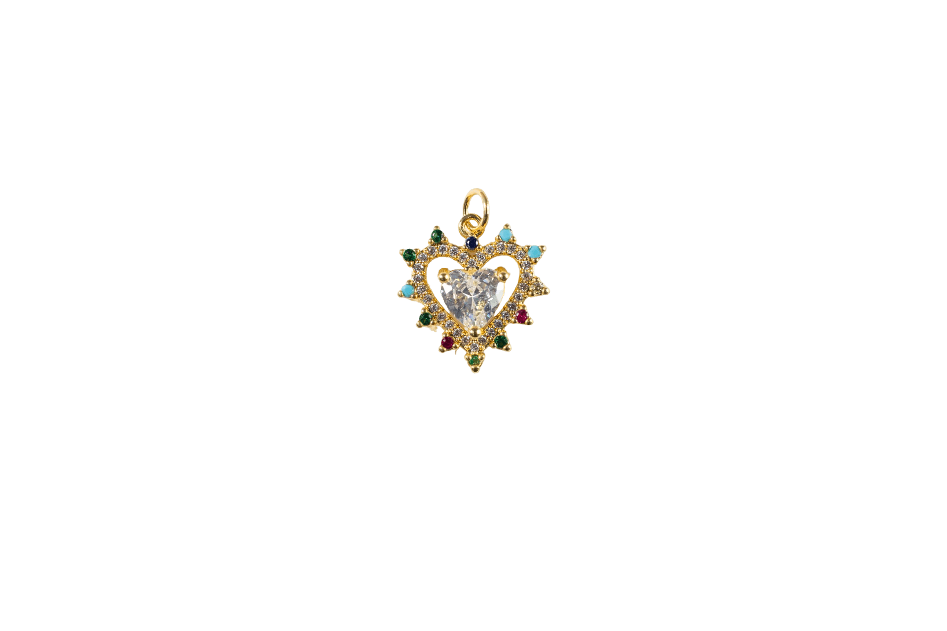 Colorful Heart Charm