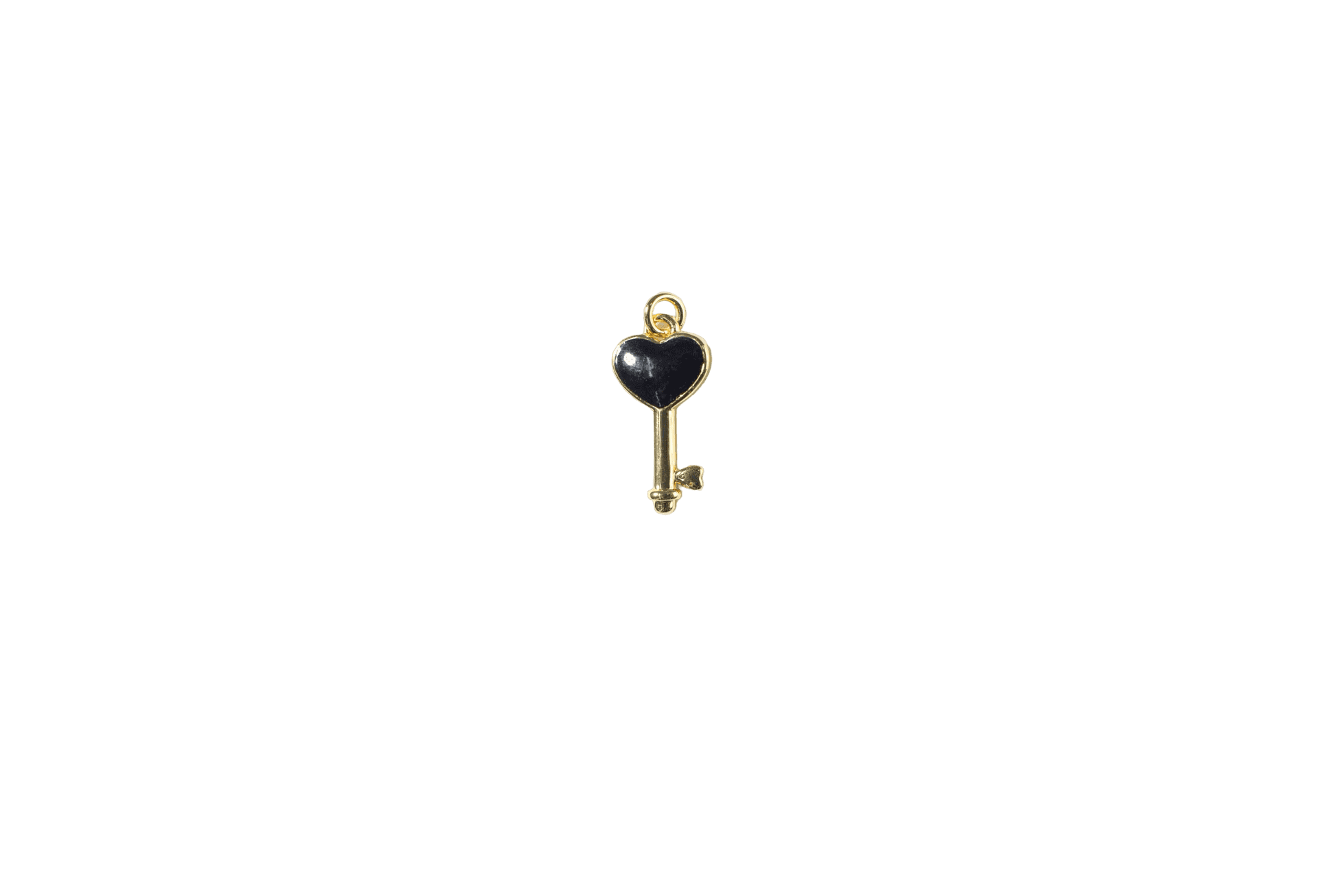 Heart Key Charm