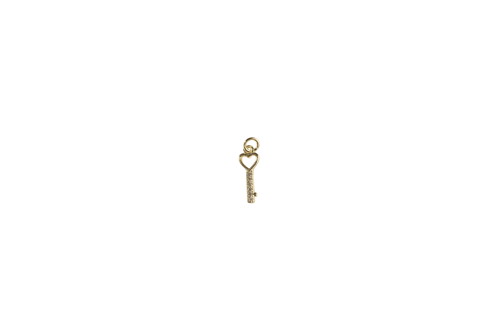 Heart Key Charm