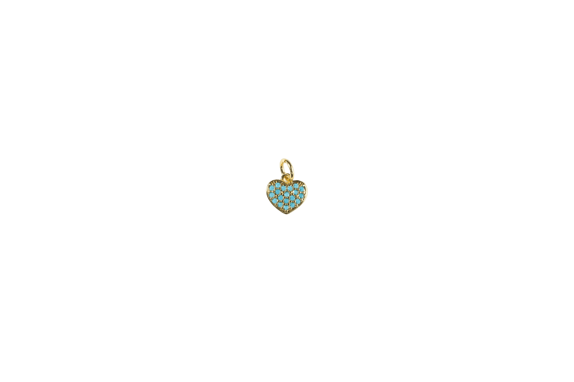 Turquoise Heart Charm