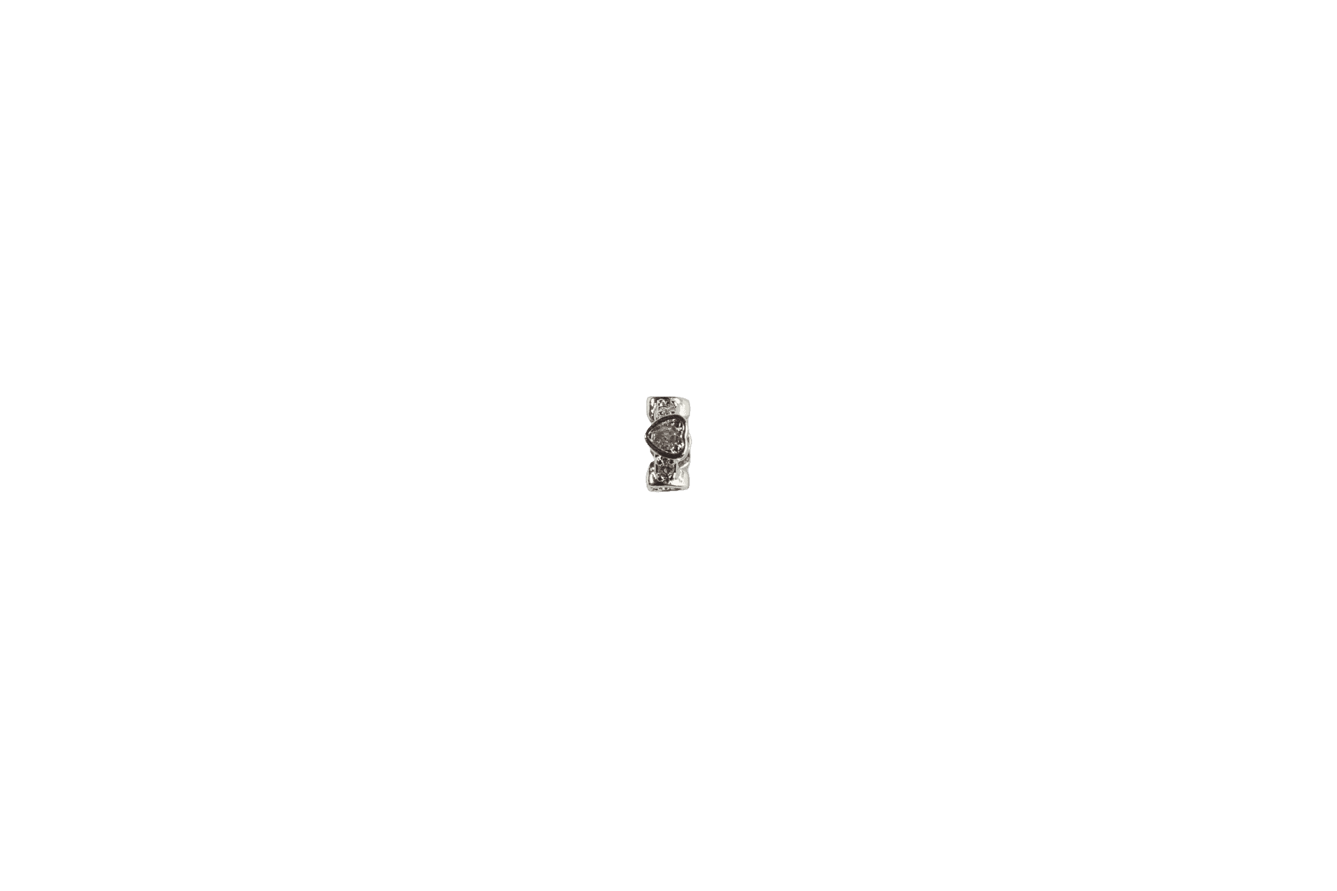 Elegant Silver Heart Charm