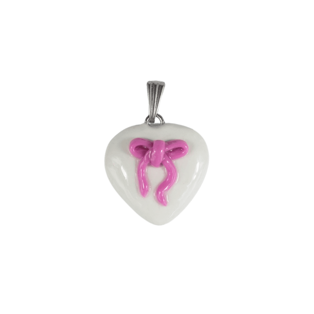 Heart Charm with Bow